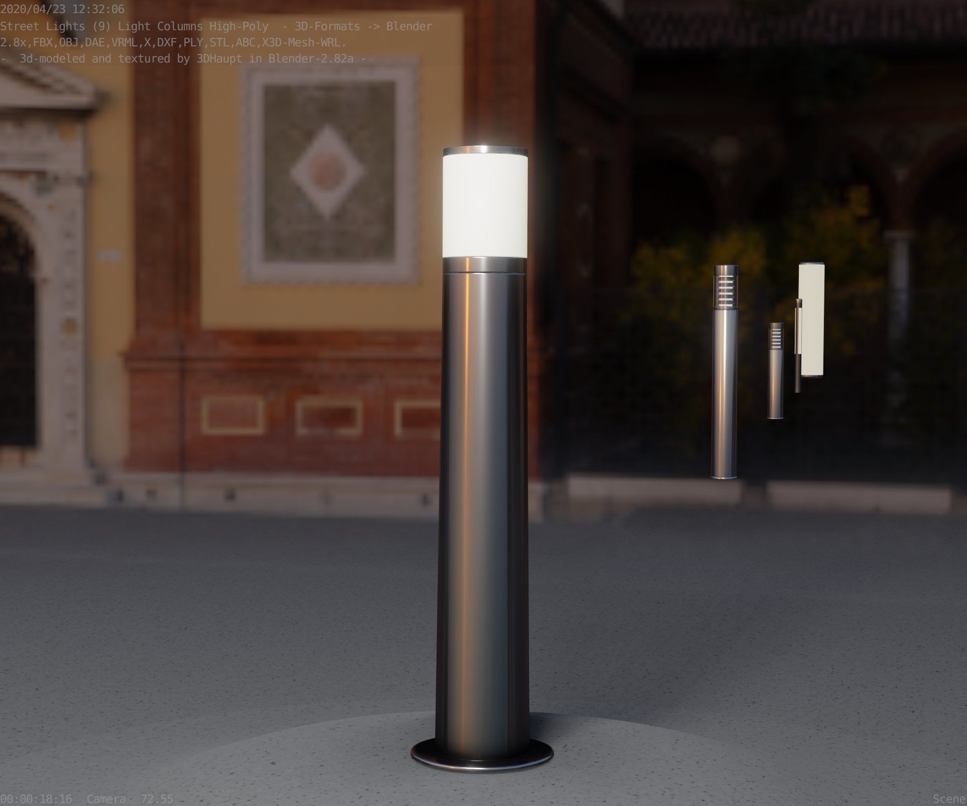 Light Column -5- Street Light -9- 3D model_60