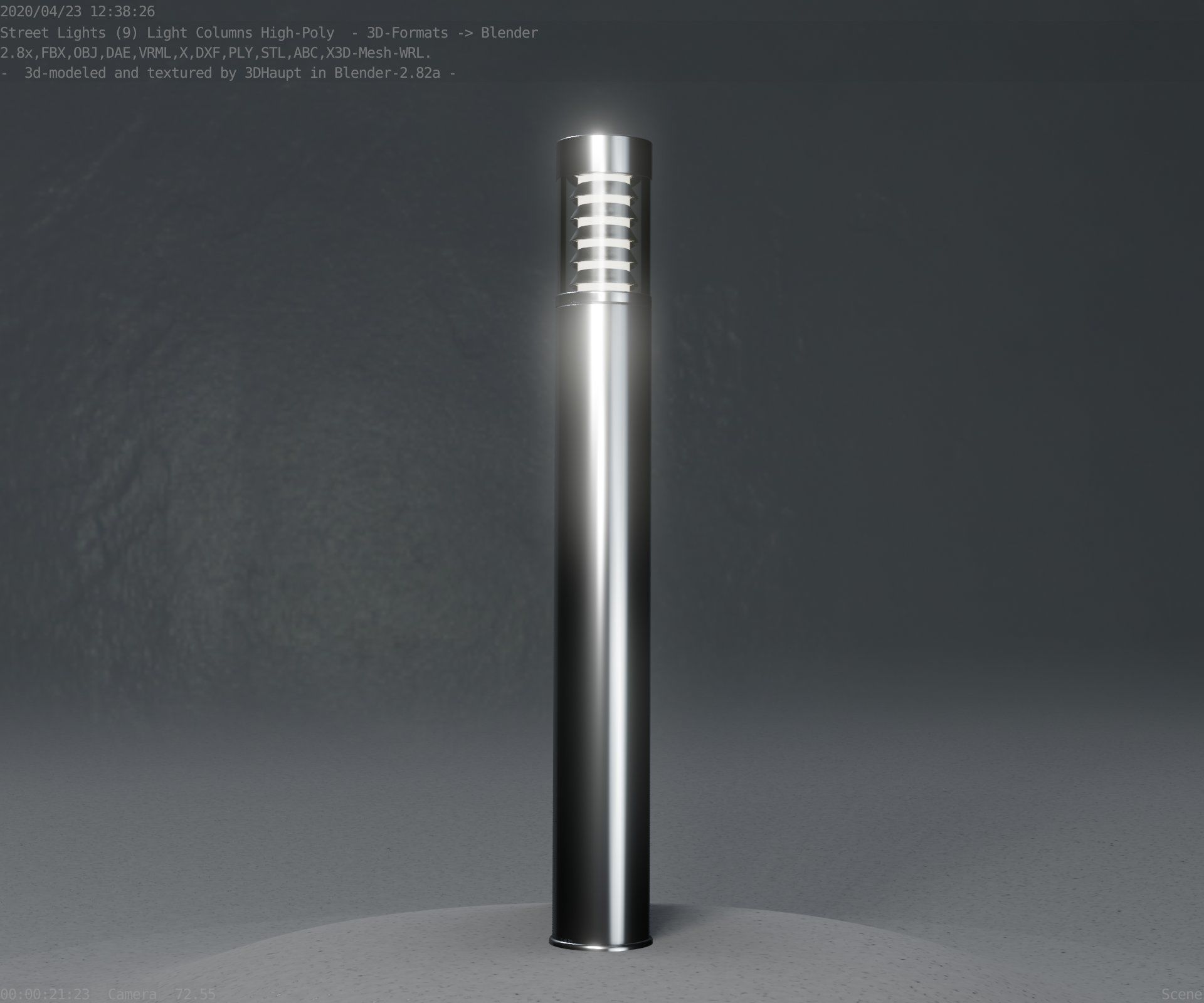 Light Column -6- Street Light -9- 3D model_39