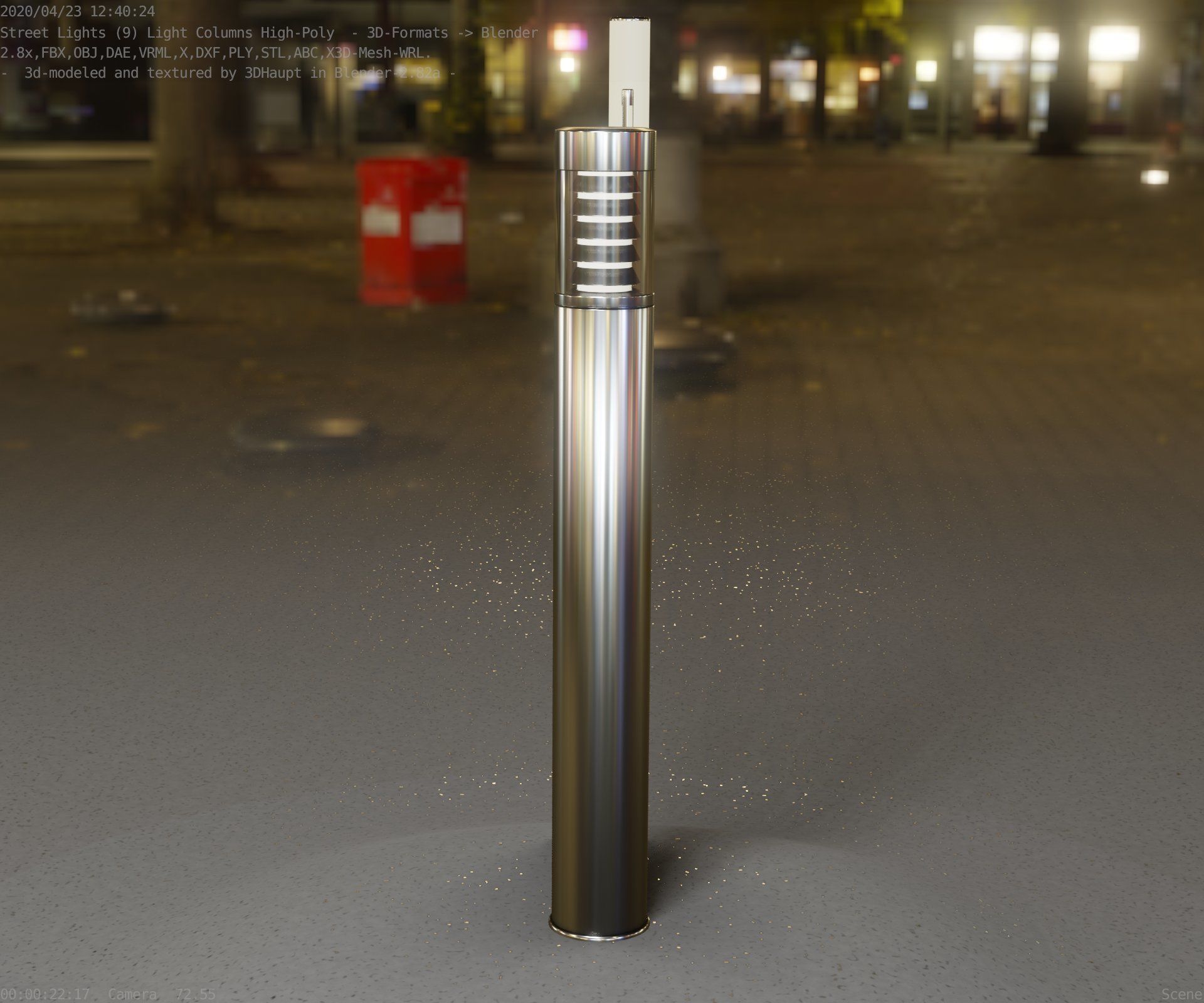Light Column -6- Street Light -9- 3D model_9