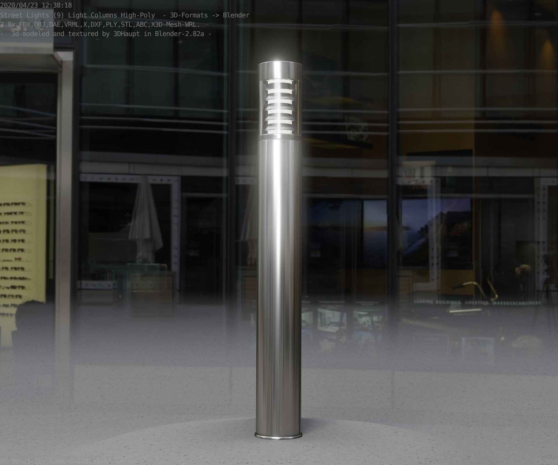 Light Column -6- Street Light -9- 3D model_37