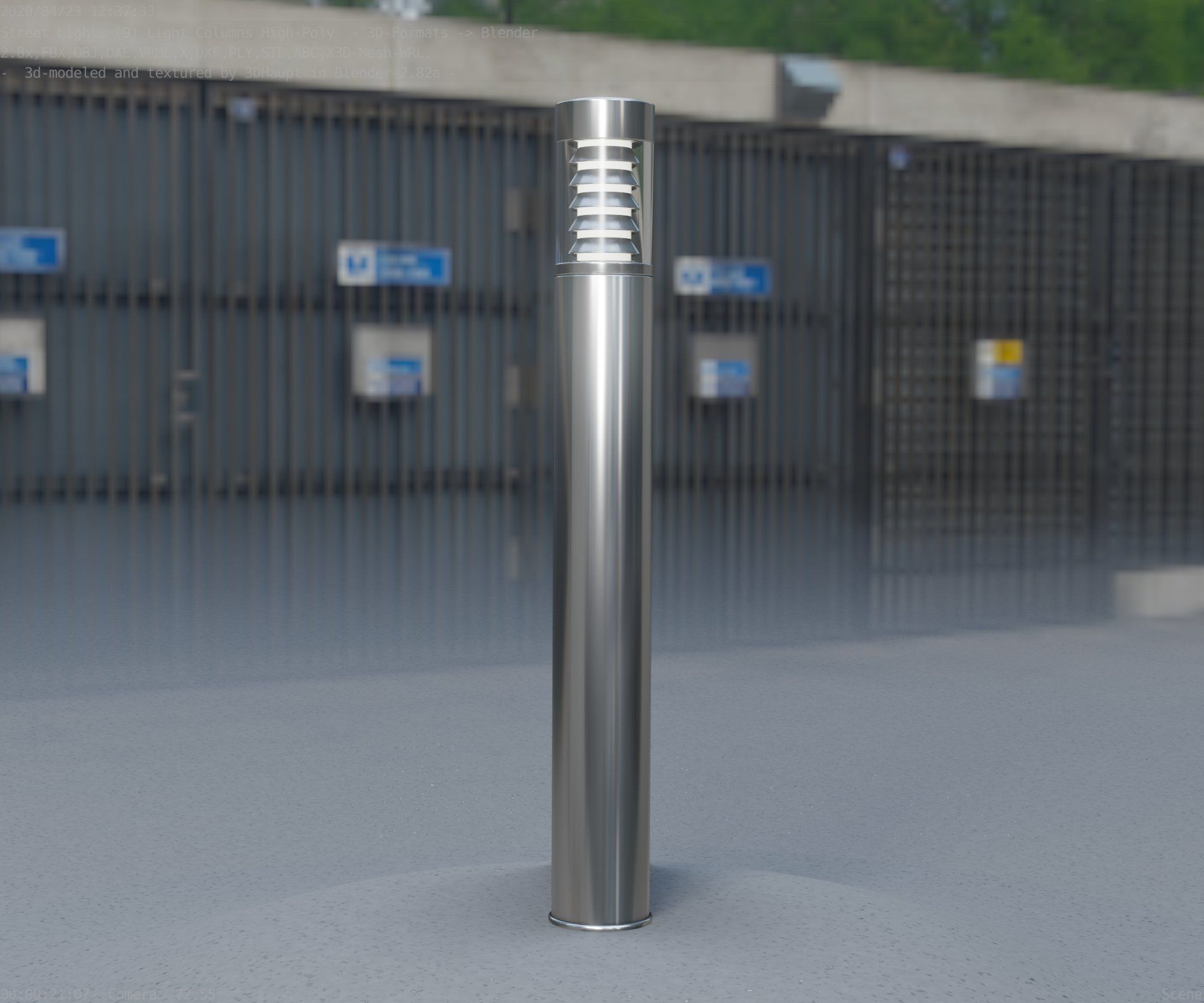 Light Column -6- Street Light -9- 3D model_23