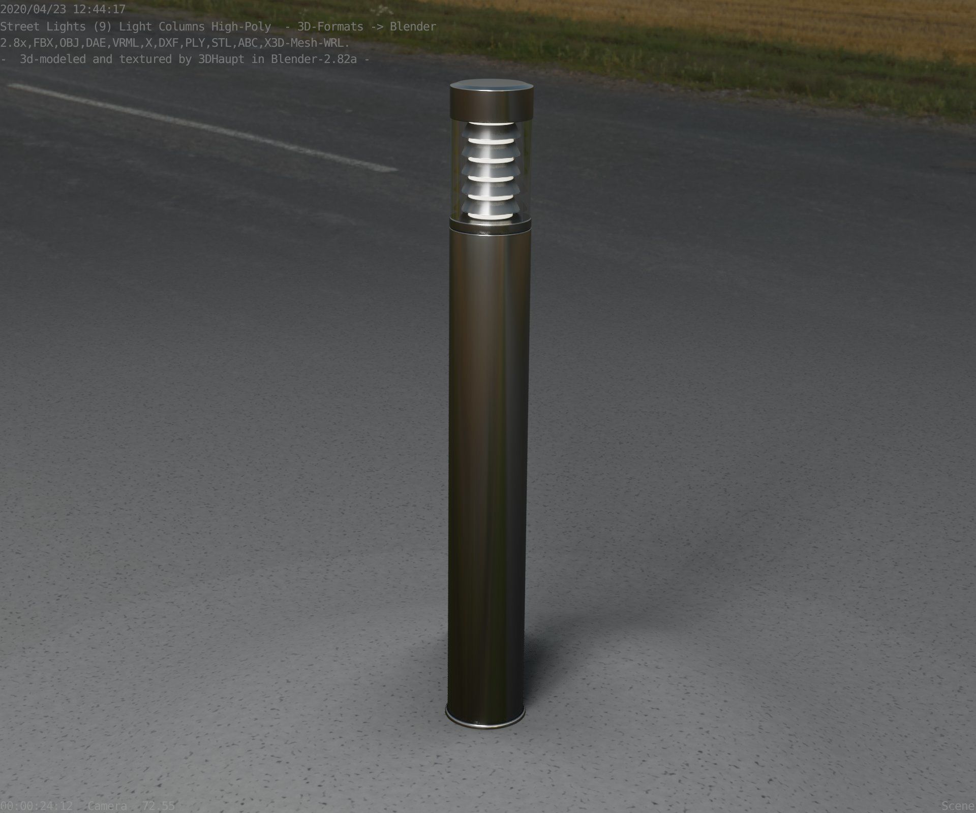 Light Column -6- Street Light -9- 3D model_88