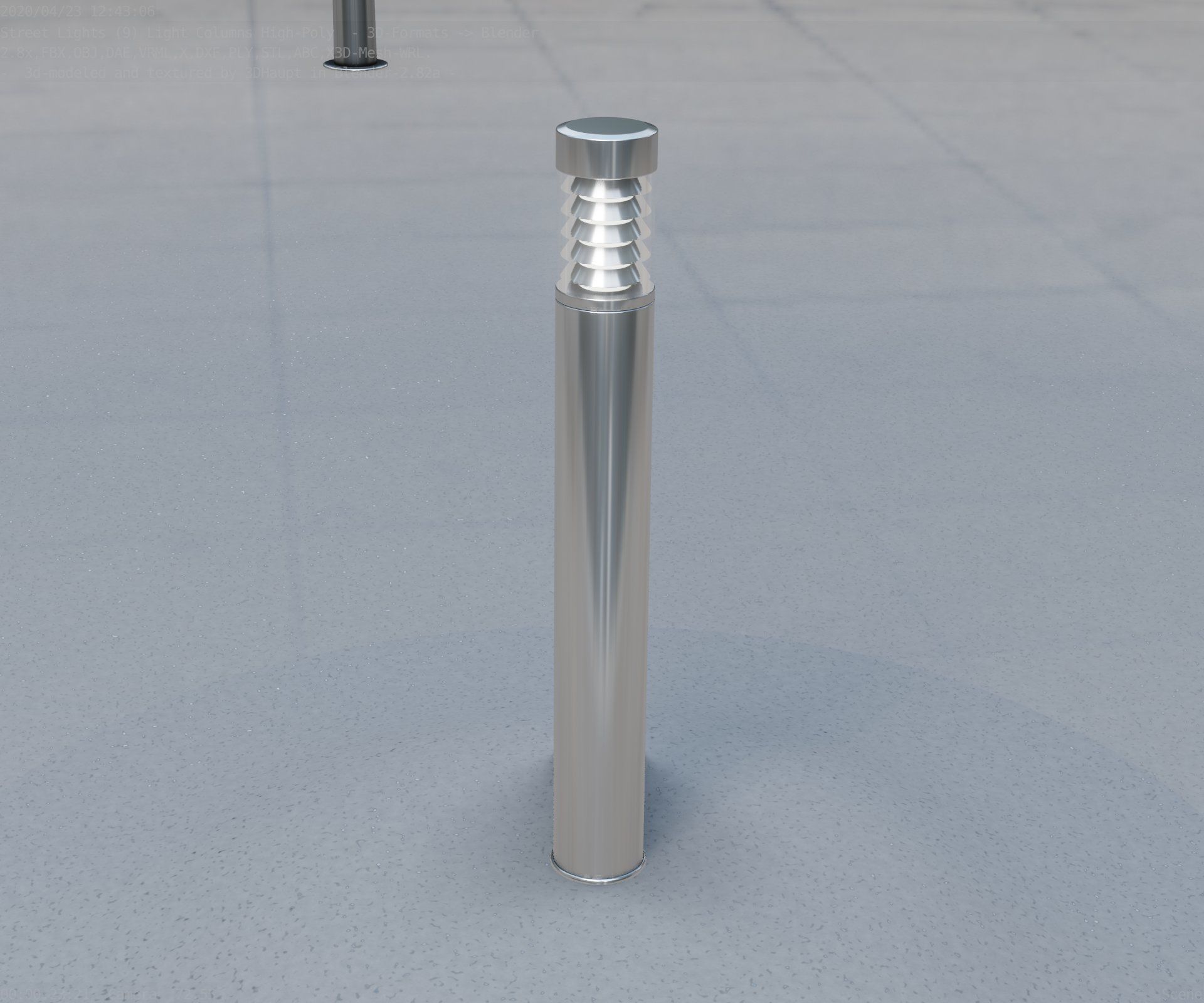 Light Column -6- Street Light -9- 3D model_73