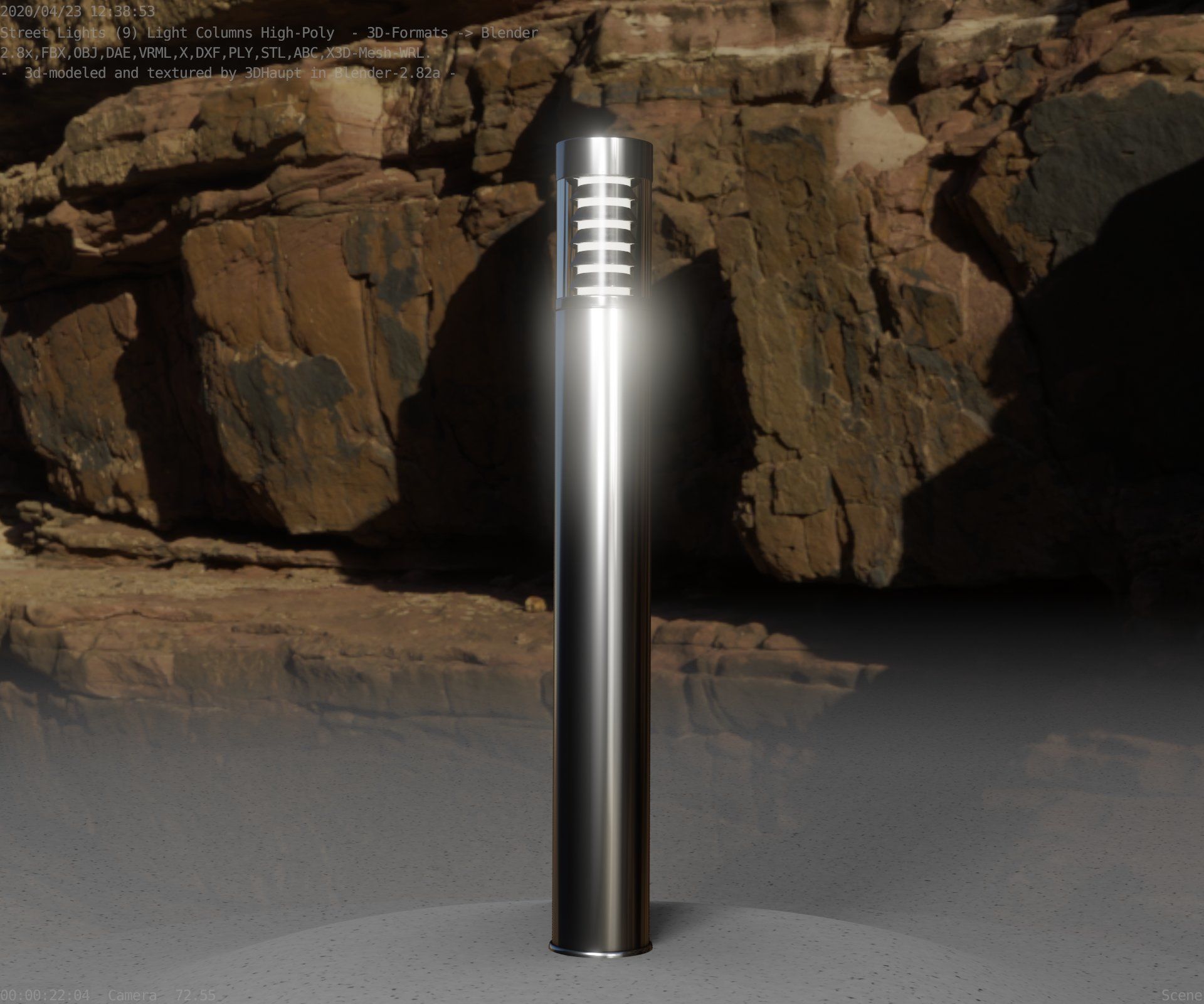 Light Column -6- Street Light -9- 3D model_44