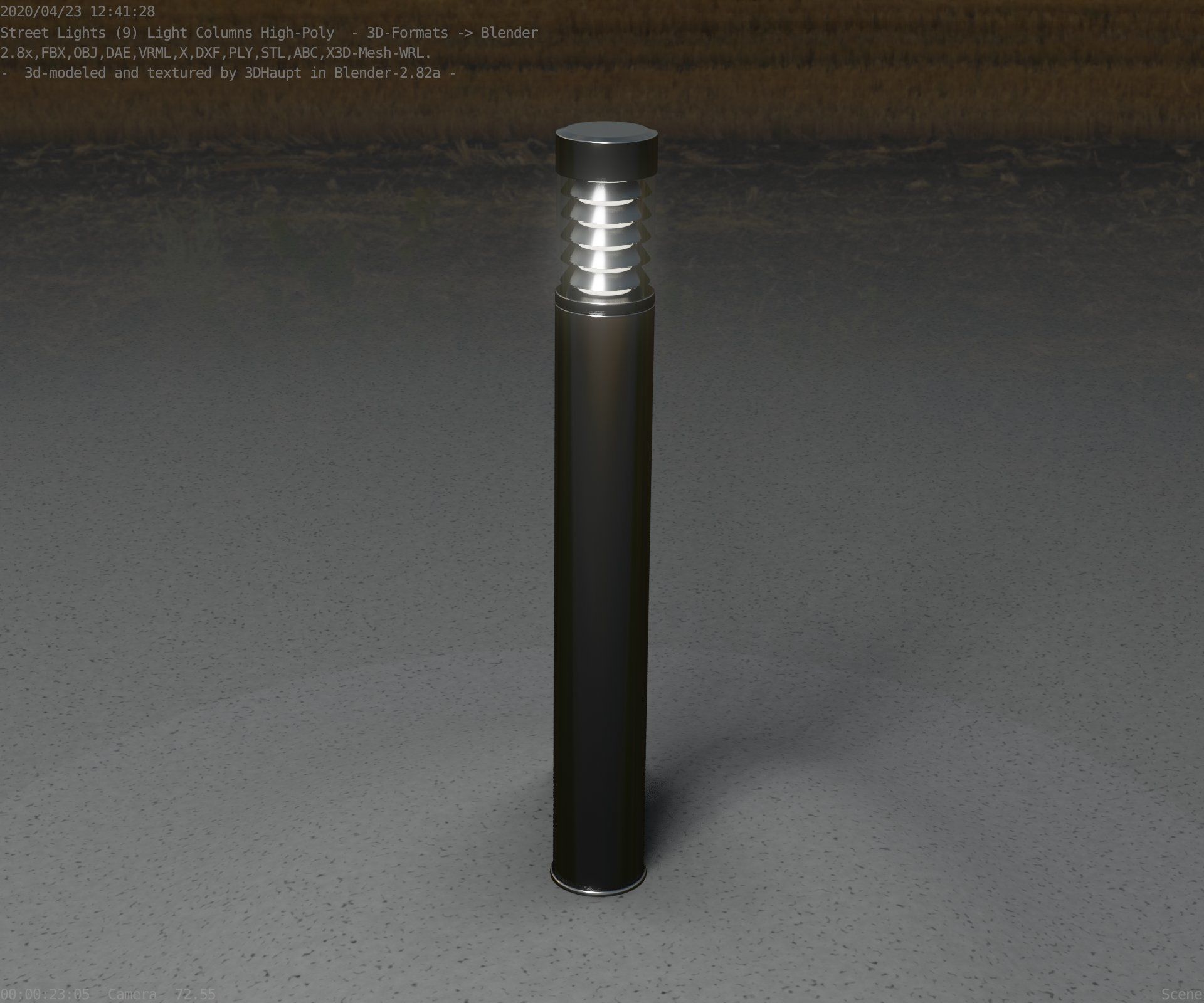 Light Column -6- Street Light -9- 3D model_57
