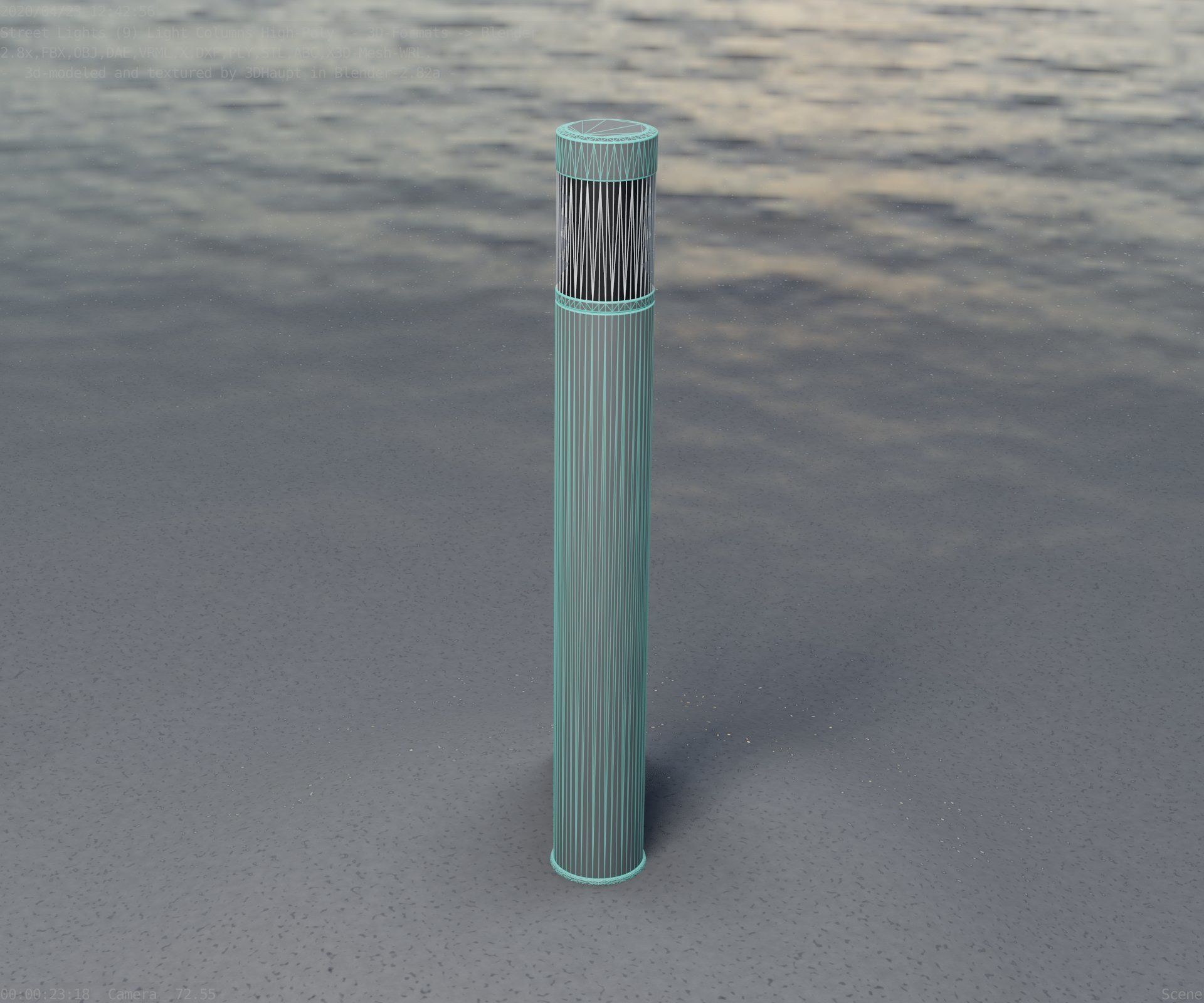 Light Column -6- Street Light -9- 3D model_70