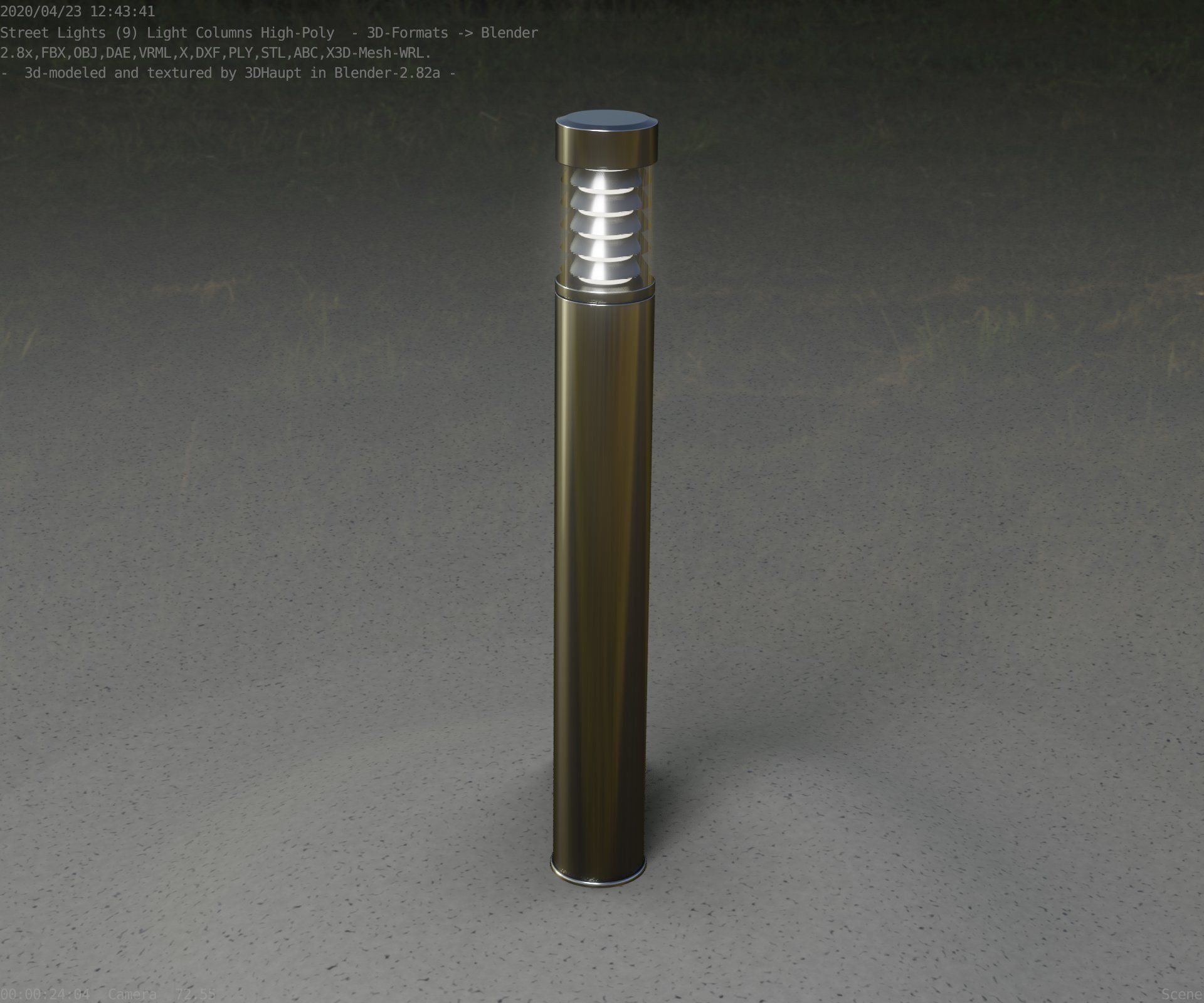 Light Column -6- Street Light -9- 3D model_80