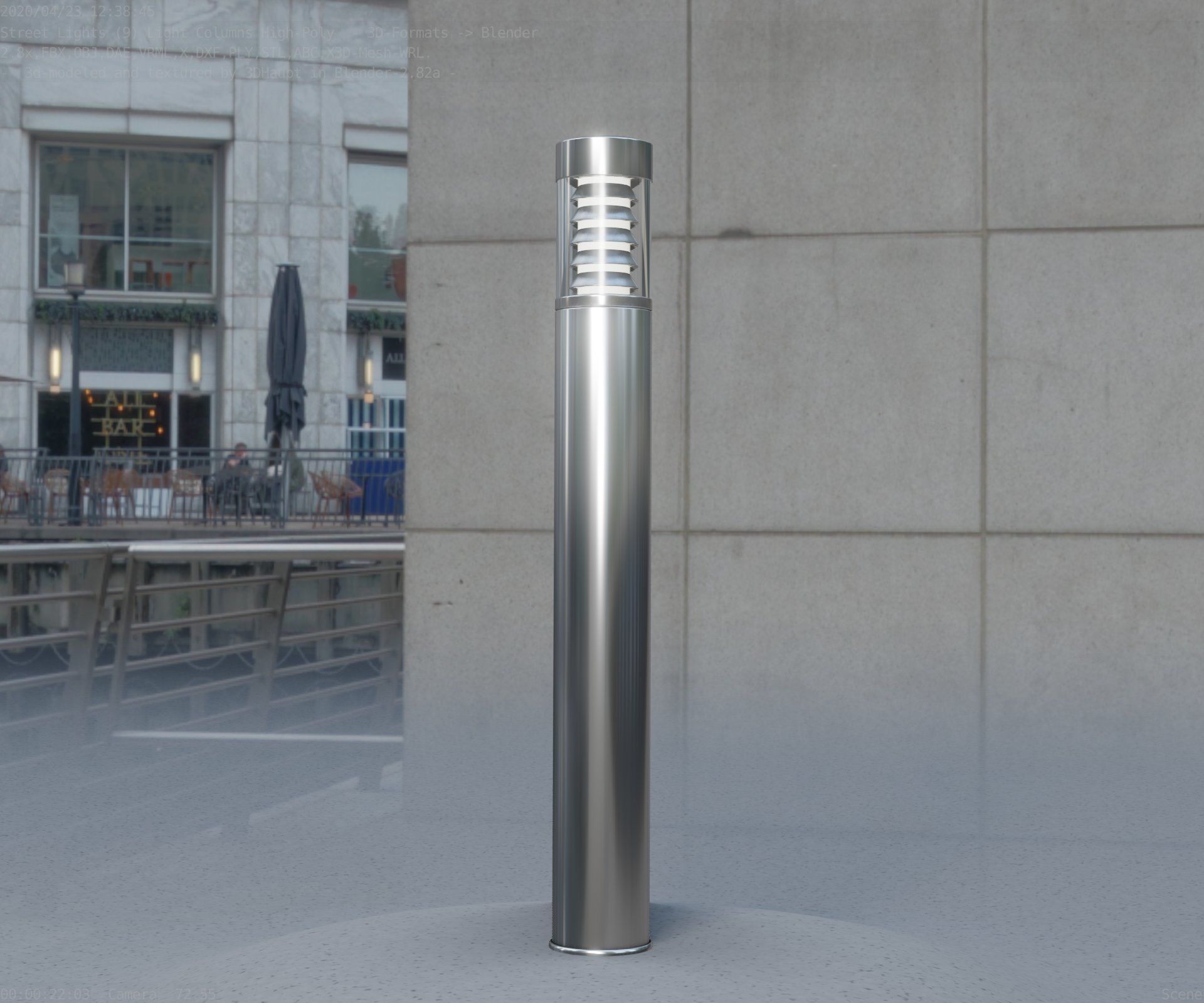 Light Column -6- Street Light -9- 3D model_43