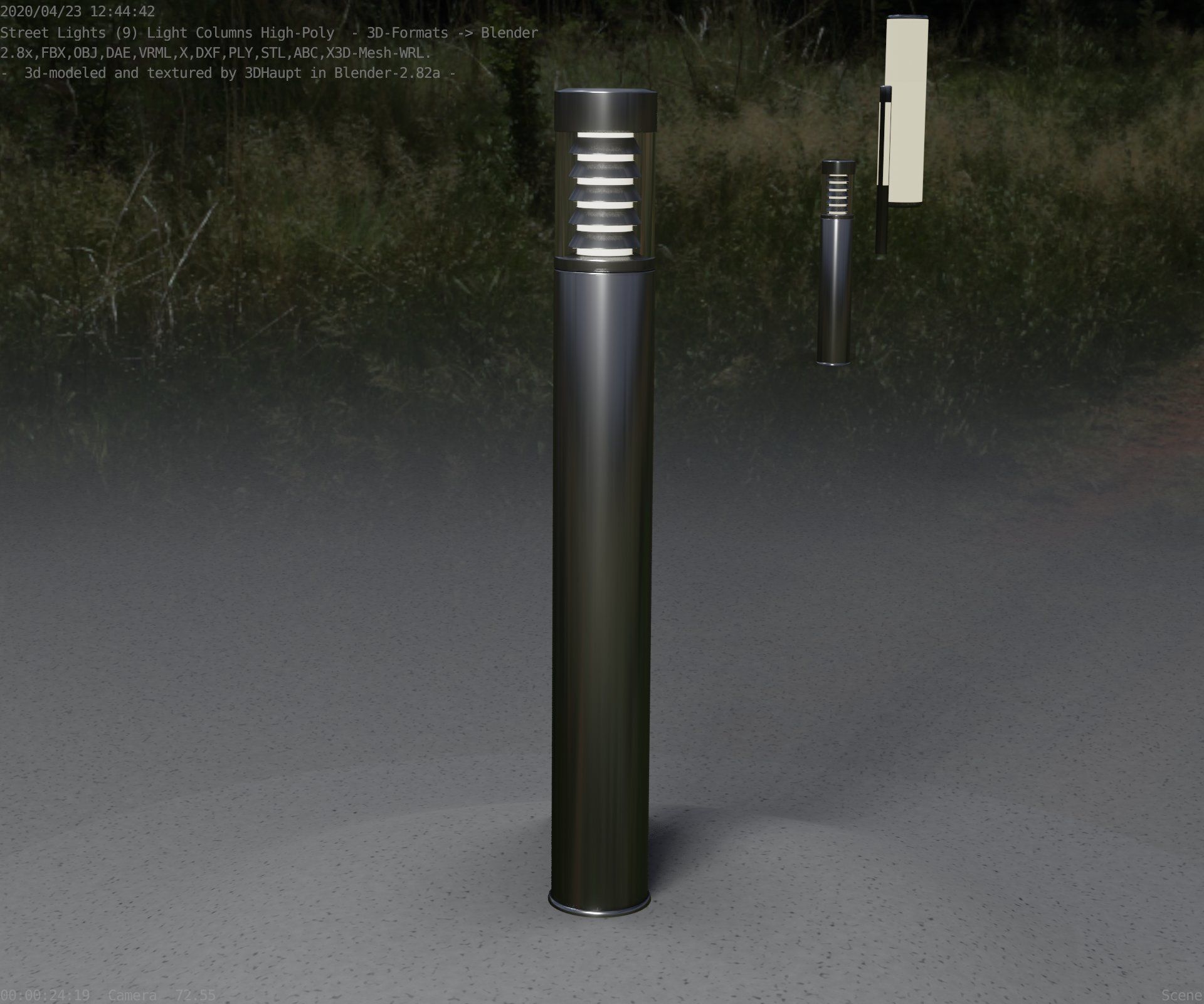Light Column -6- Street Light -9- 3D model_95