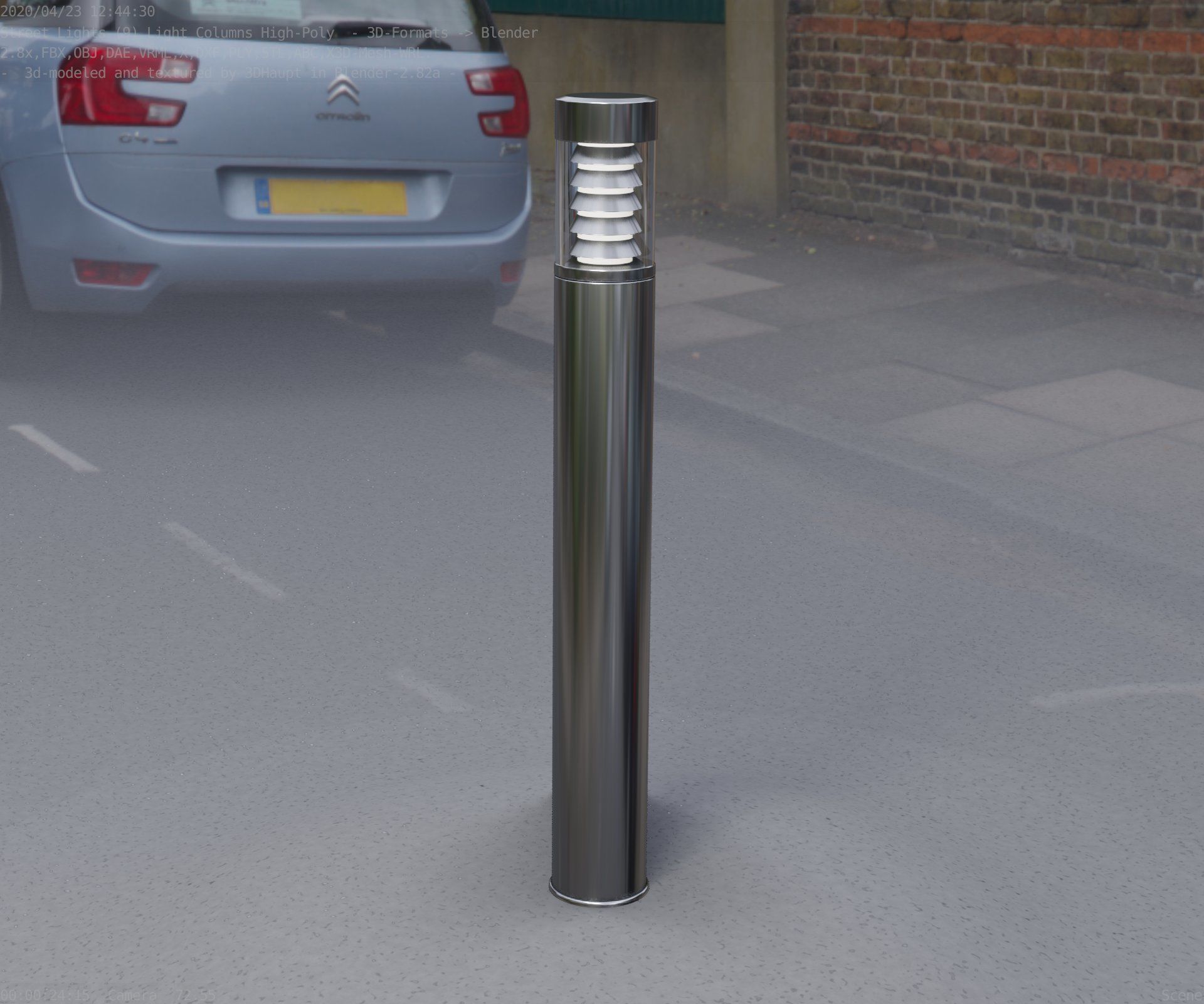 Light Column -6- Street Light -9- 3D model_91