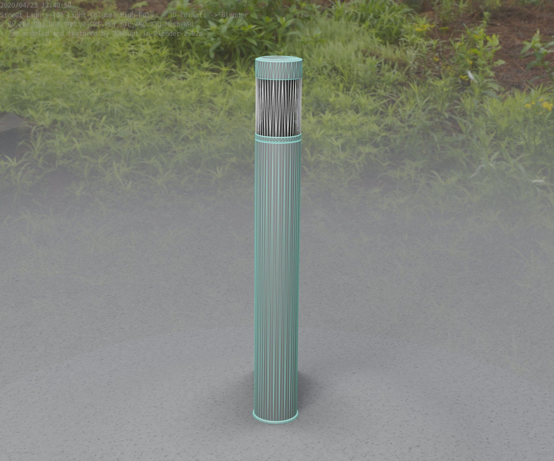 Light Column -6- Street Light -9- 3D model_50