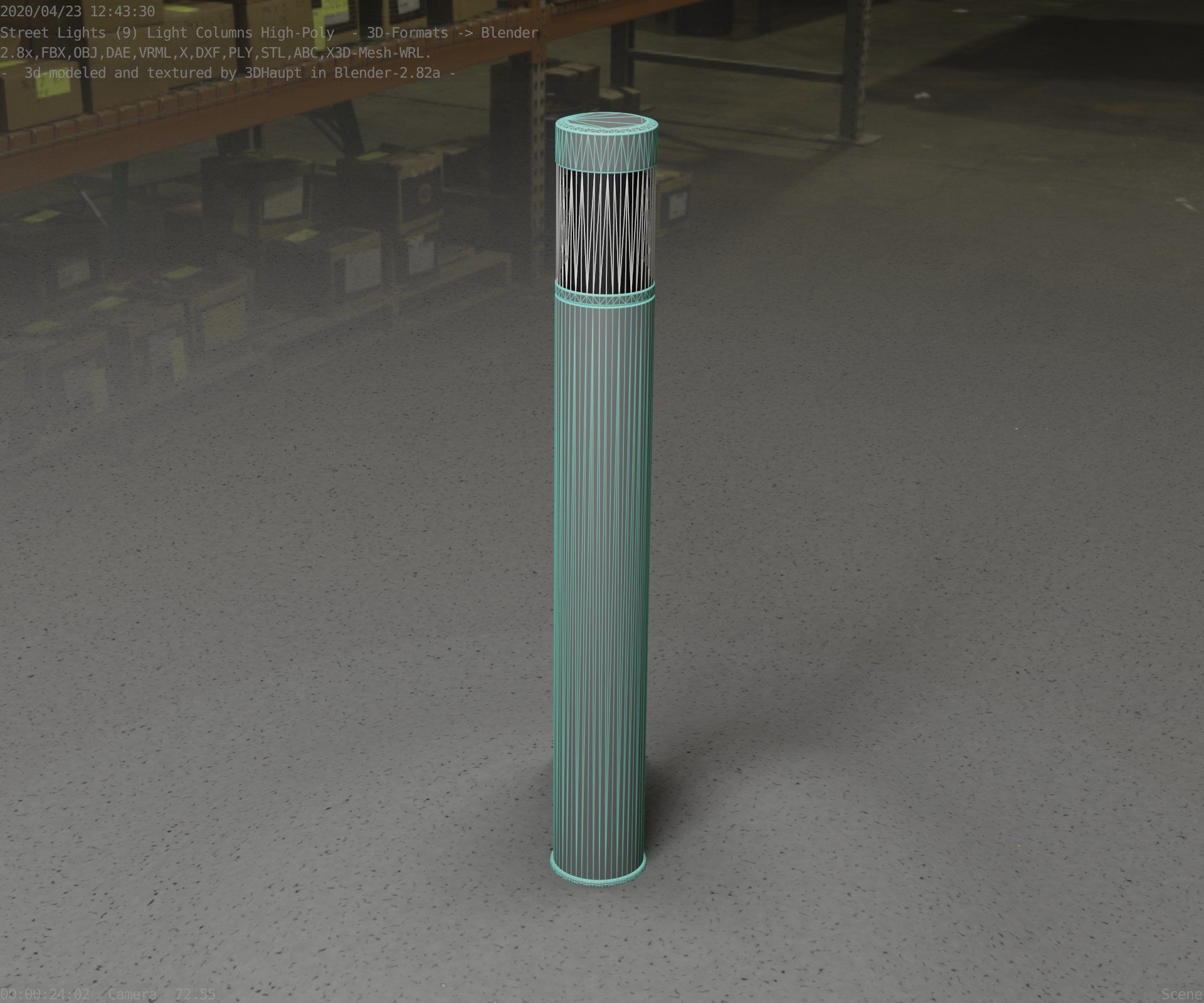 Light Column -6- Street Light -9- 3D model_78