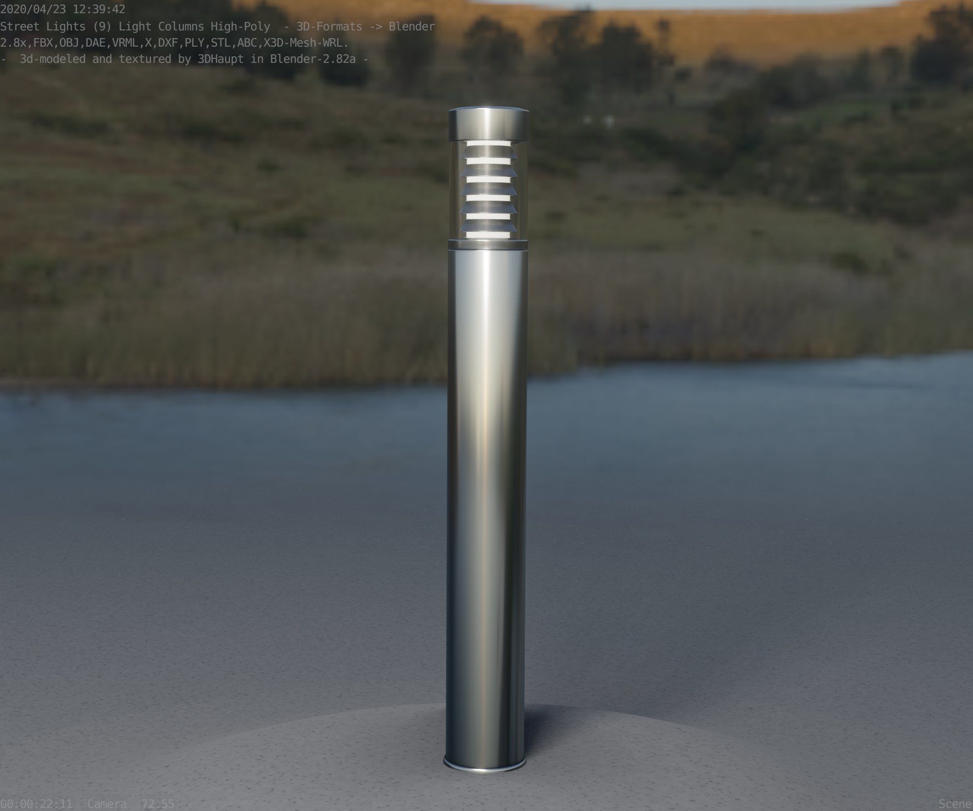 Light Column -6- Street Light -9- 3D model_3