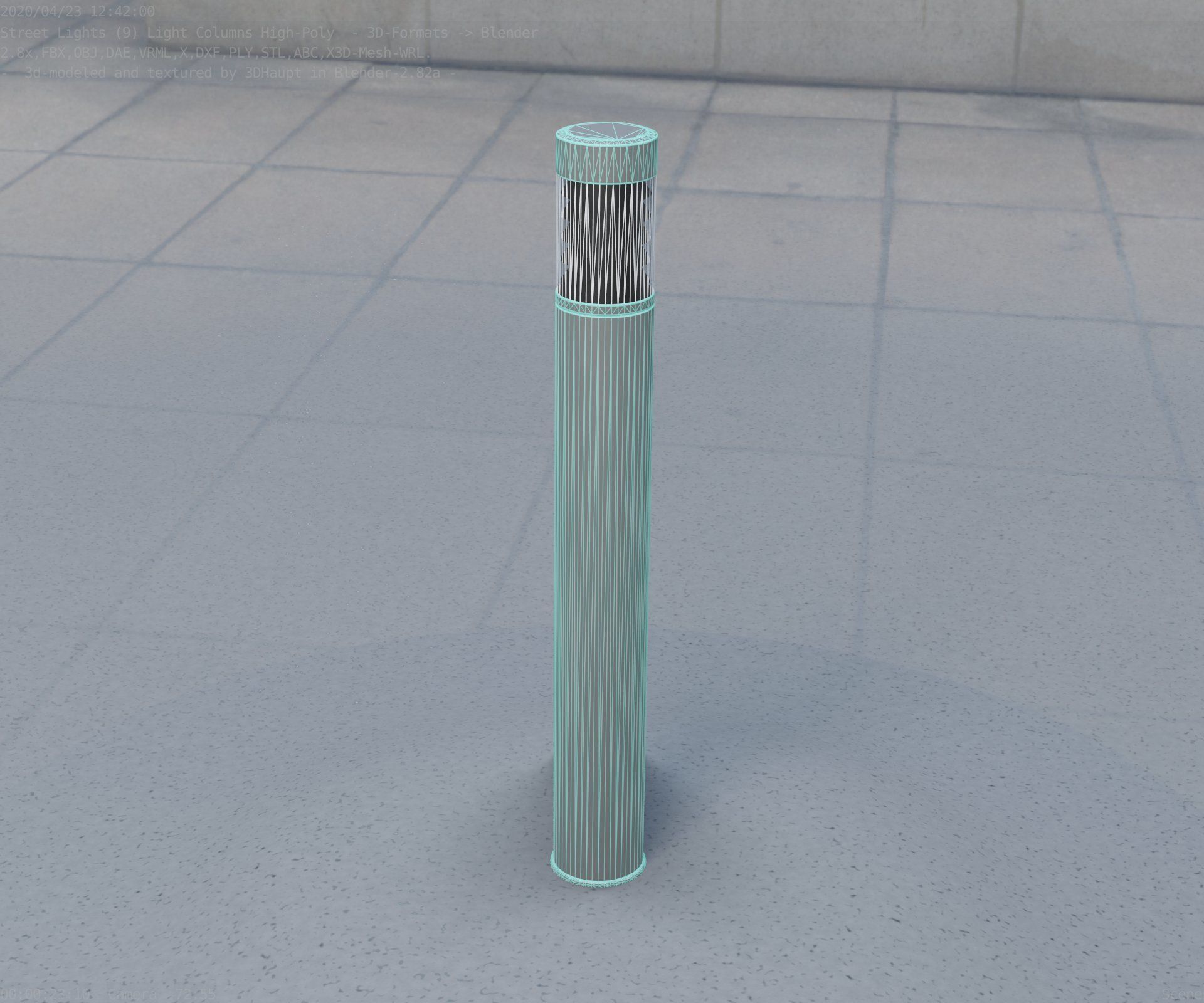 Light Column -6- Street Light -9- 3D model_62