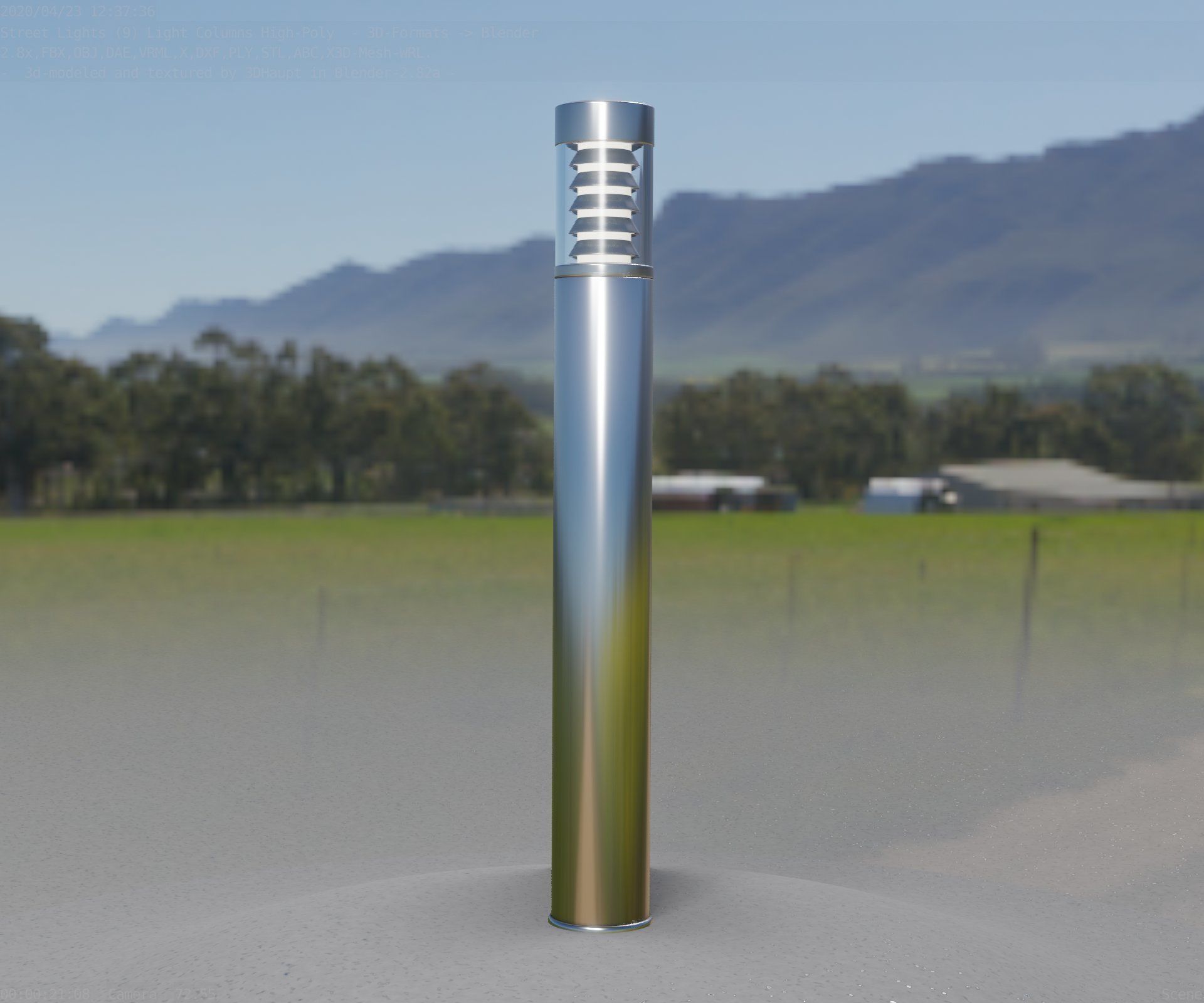 Light Column -6- Street Light -9- 3D model_24