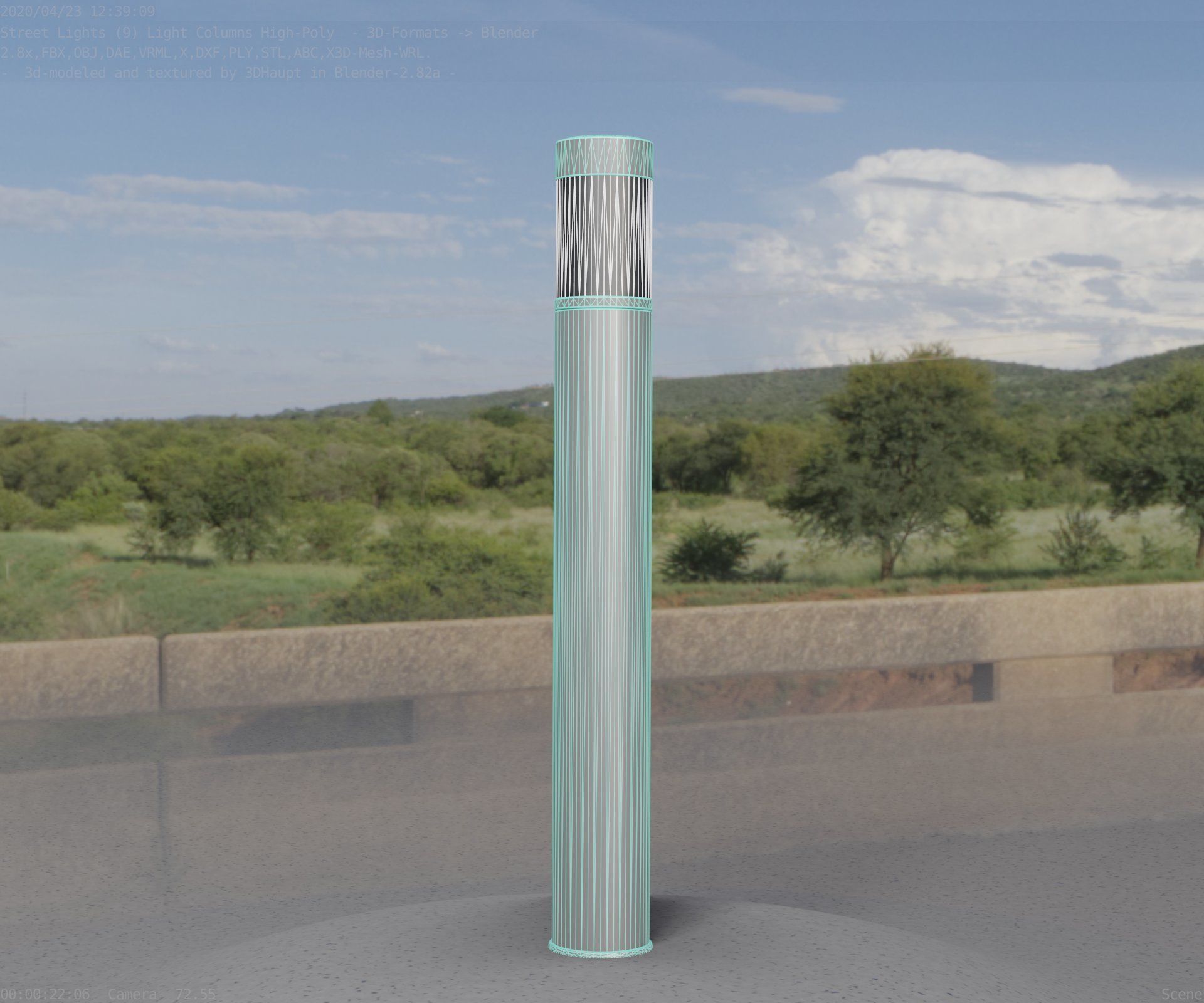 Light Column -6- Street Light -9- 3D model_46