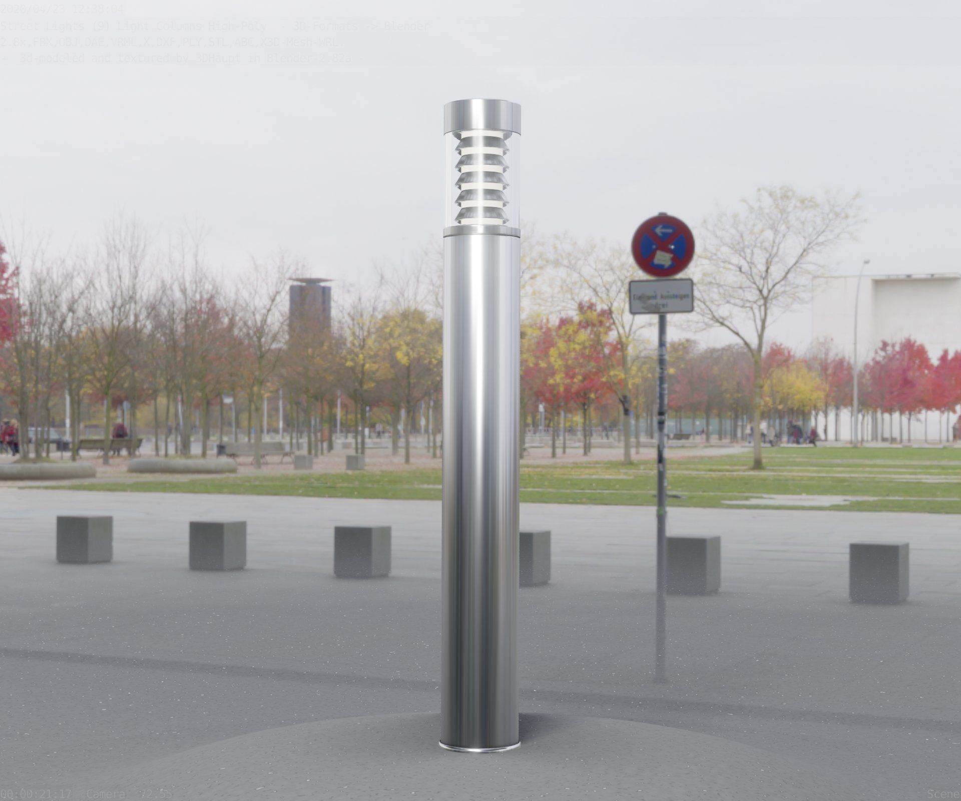 Light Column -6- Street Light -9- 3D model_33