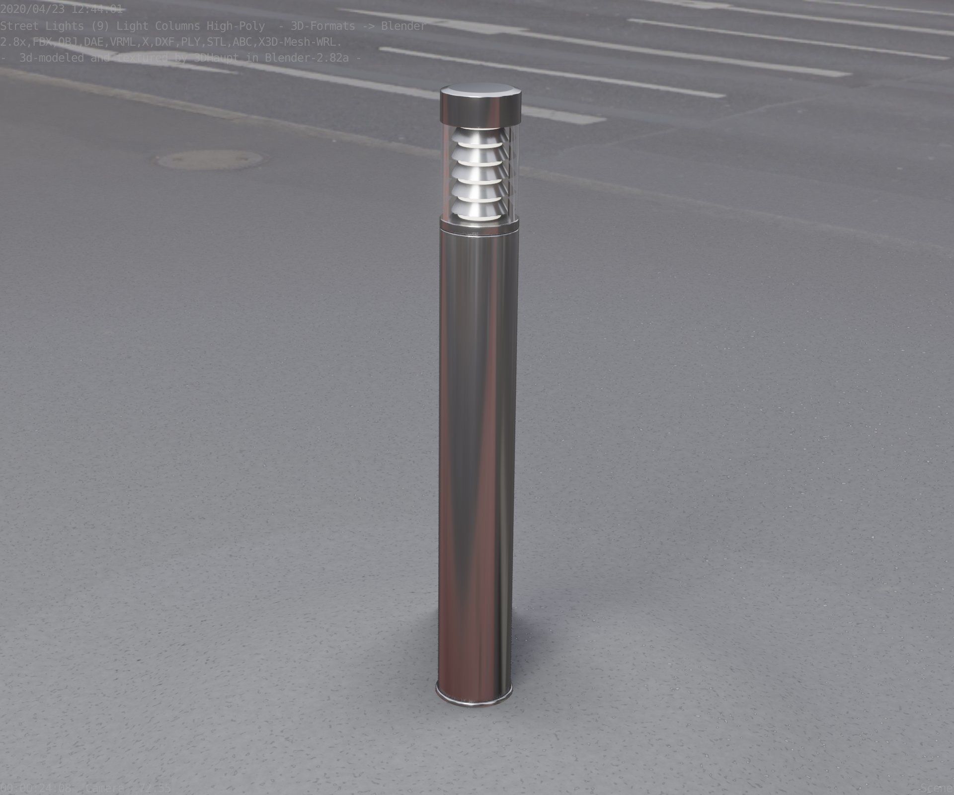 Light Column -6- Street Light -9- 3D model_84