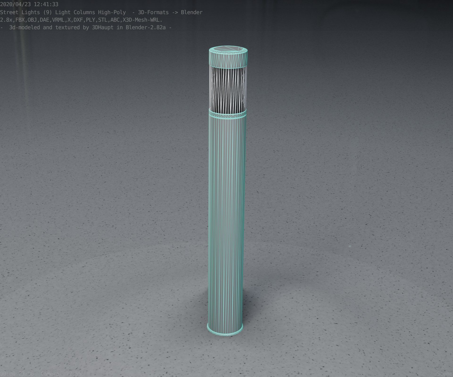 Light Column -6- Street Light -9- 3D model_58