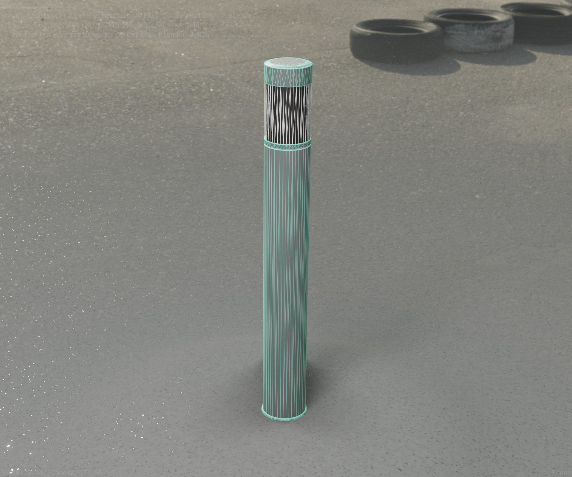 Light Column -6- Street Light -9- 3D model_66