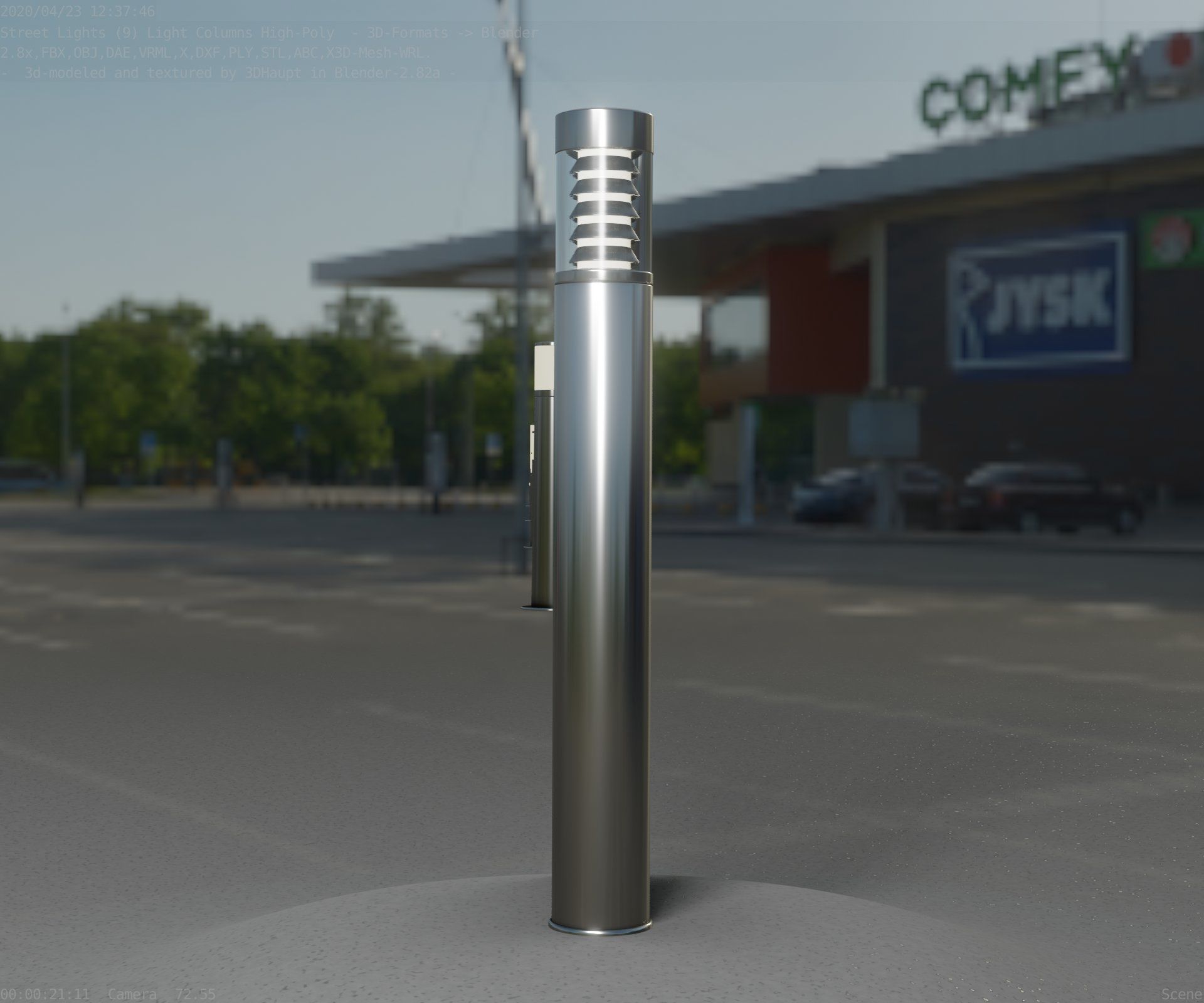 Light Column -6- Street Light -9- 3D model_27
