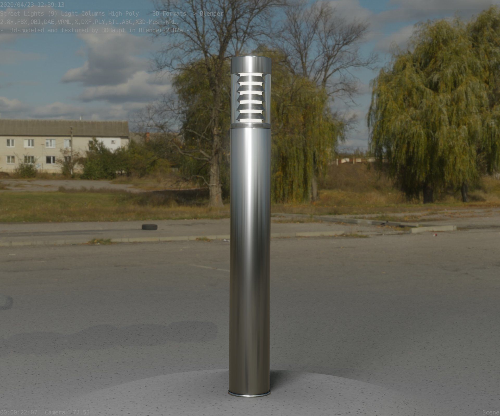 Light Column -6- Street Light -9- 3D model_47