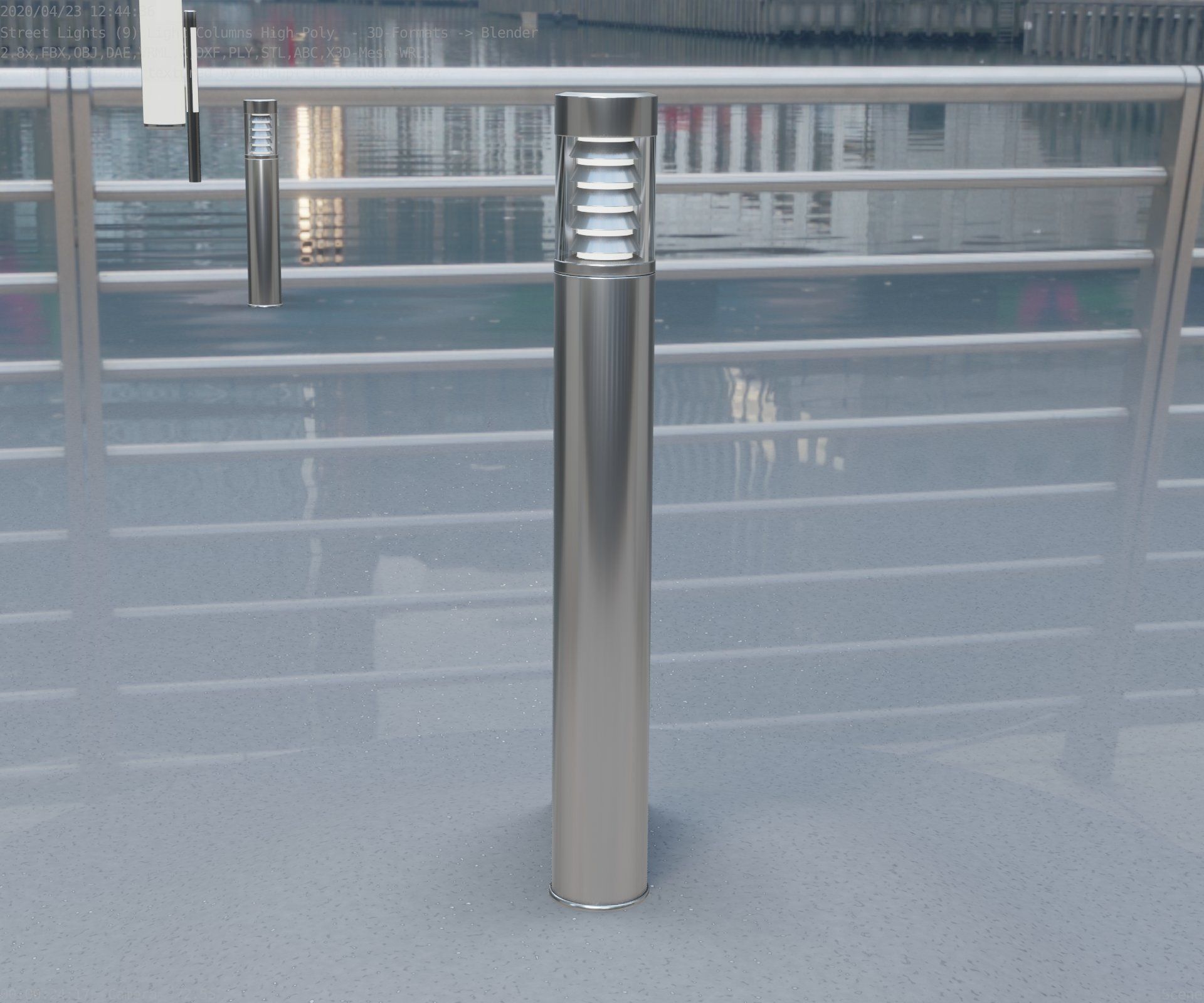 Light Column -6- Street Light -9- 3D model_93