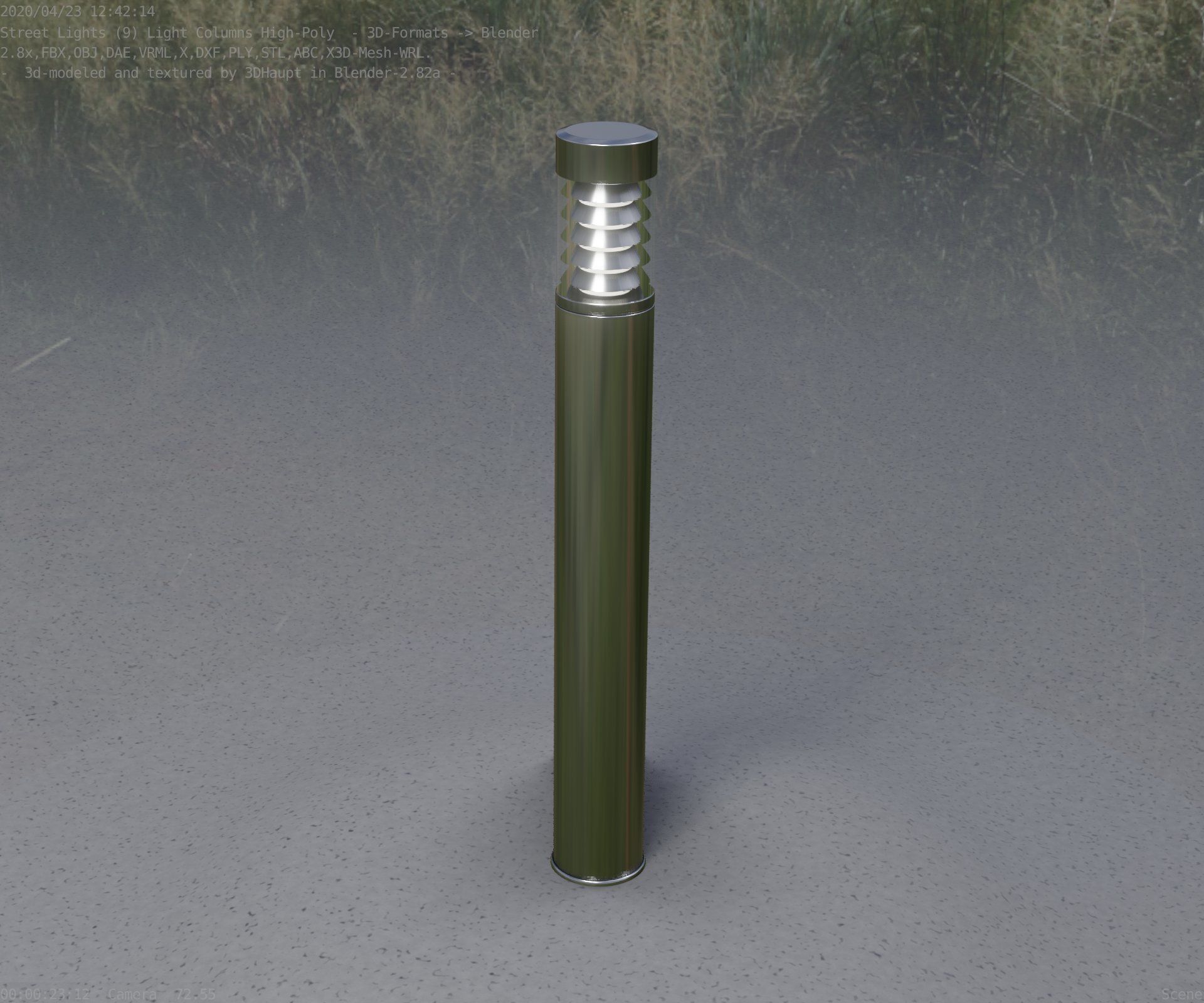 Light Column -6- Street Light -9- 3D model_64