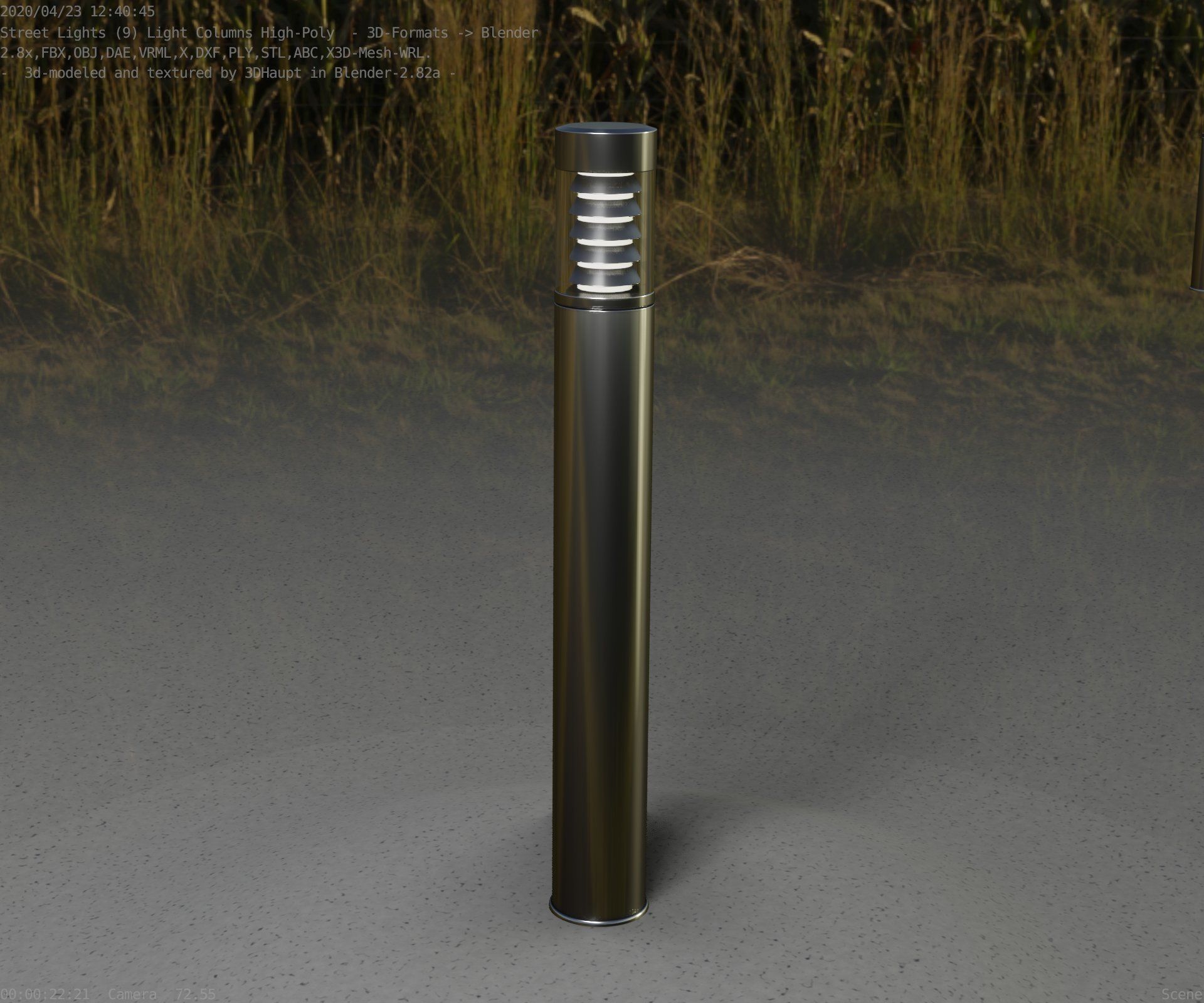 Light Column -6- Street Light -9- 3D model_49