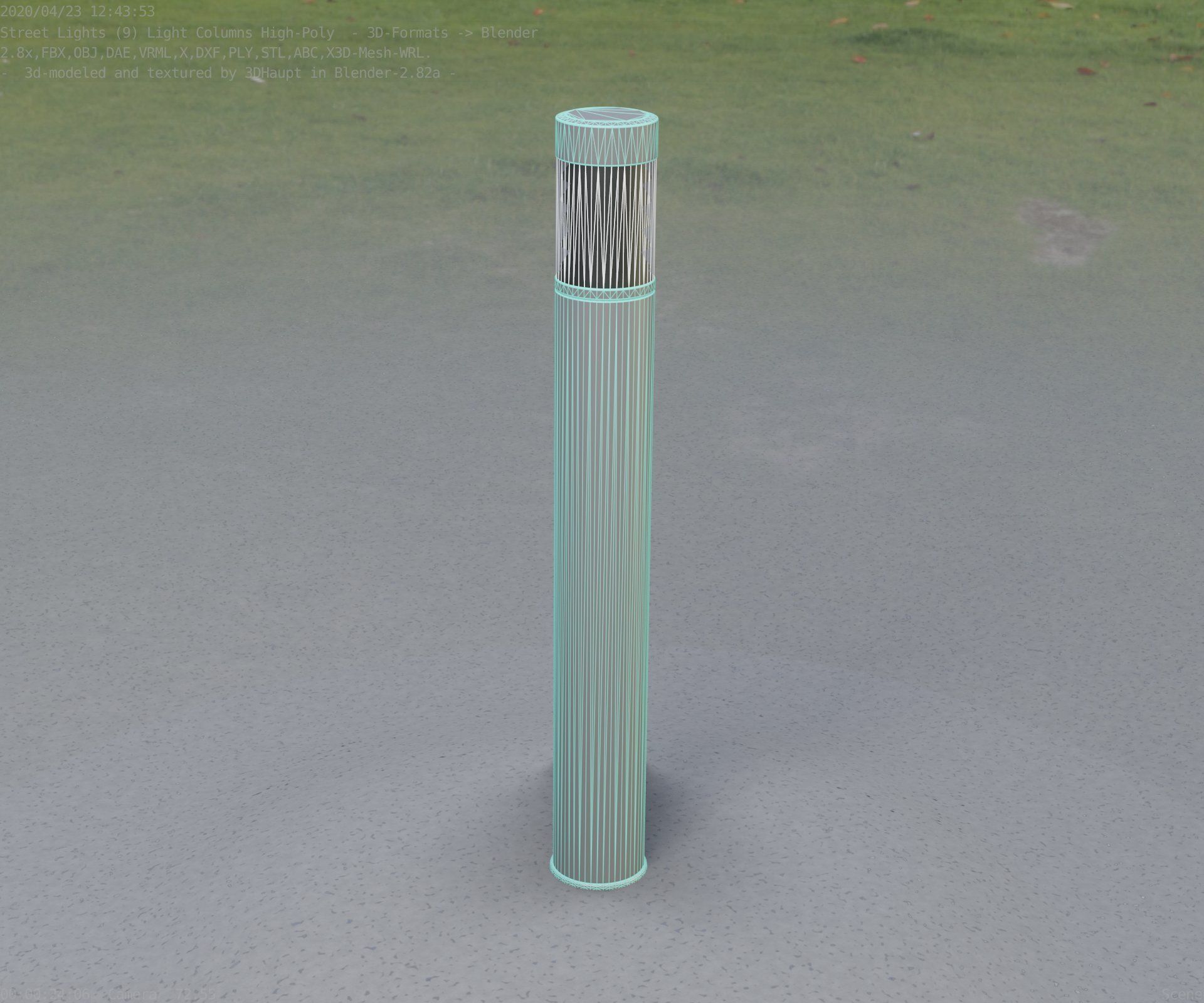 Light Column -6- Street Light -9- 3D model_82