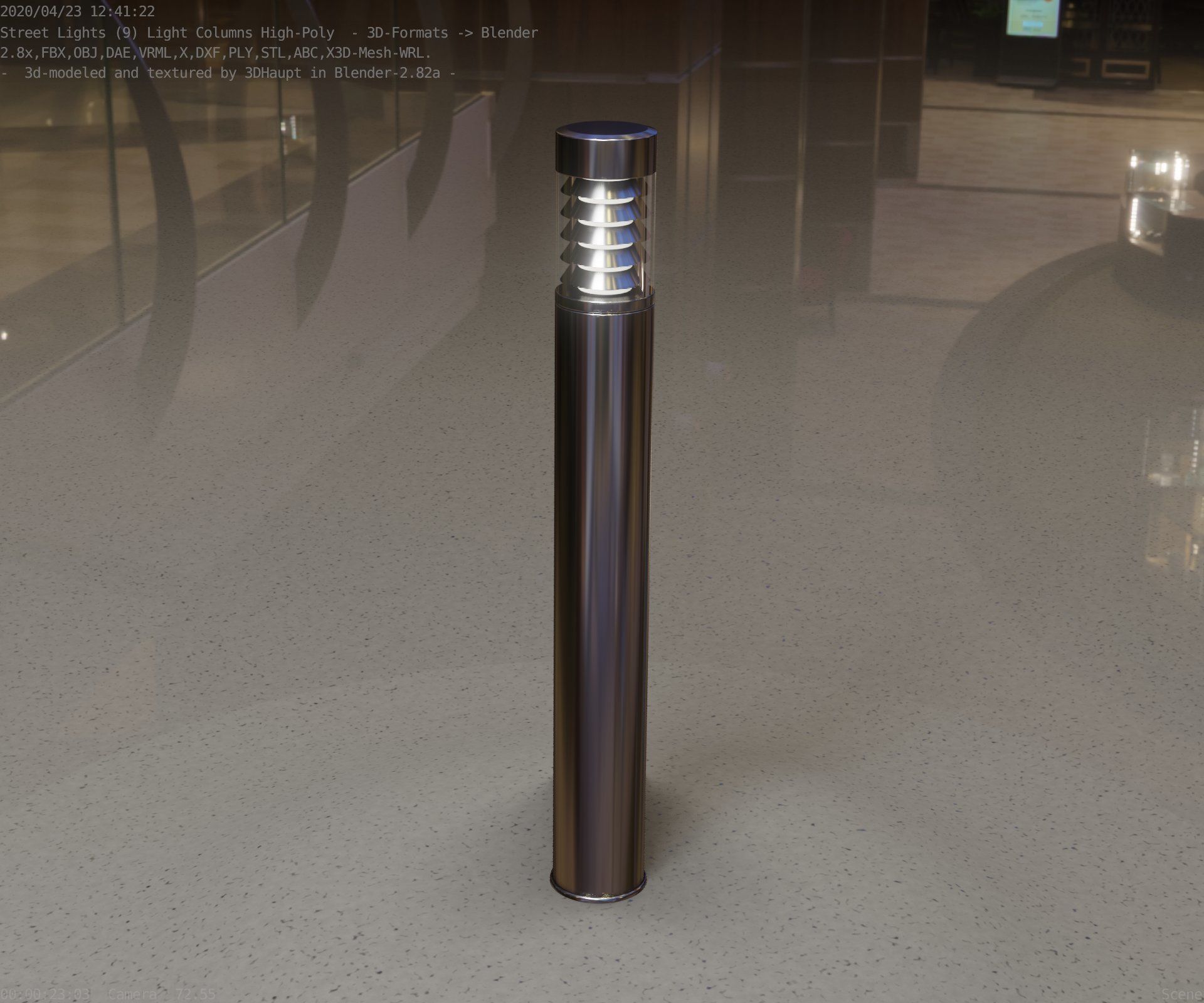 Light Column -6- Street Light -9- 3D model_55