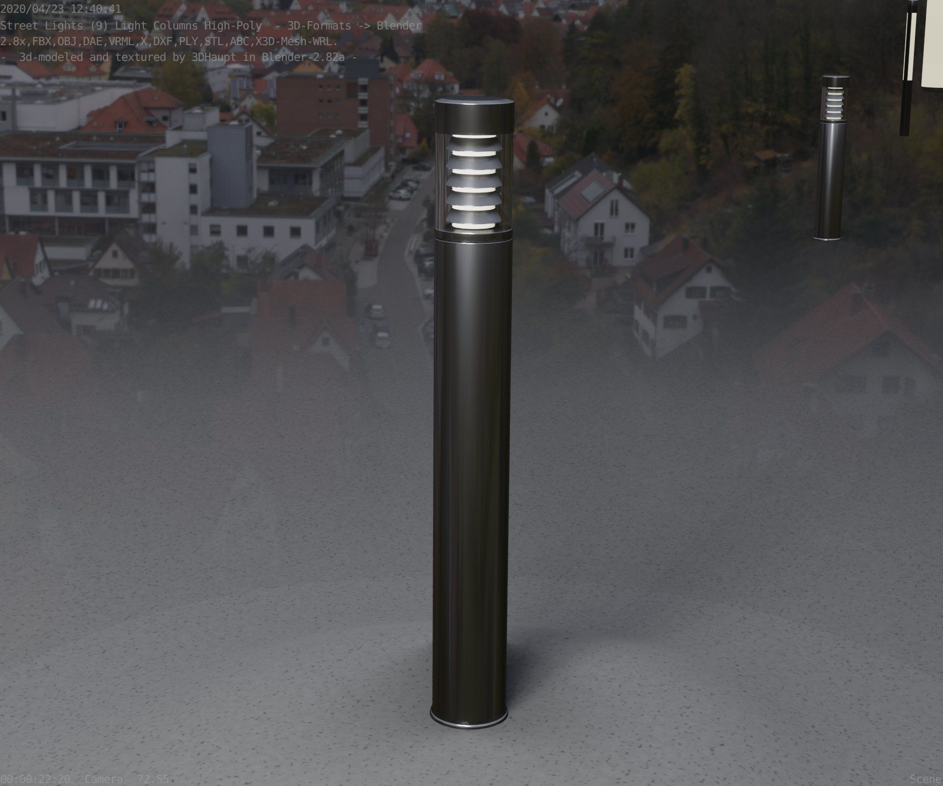 Light Column -6- Street Light -9- 3D model_48