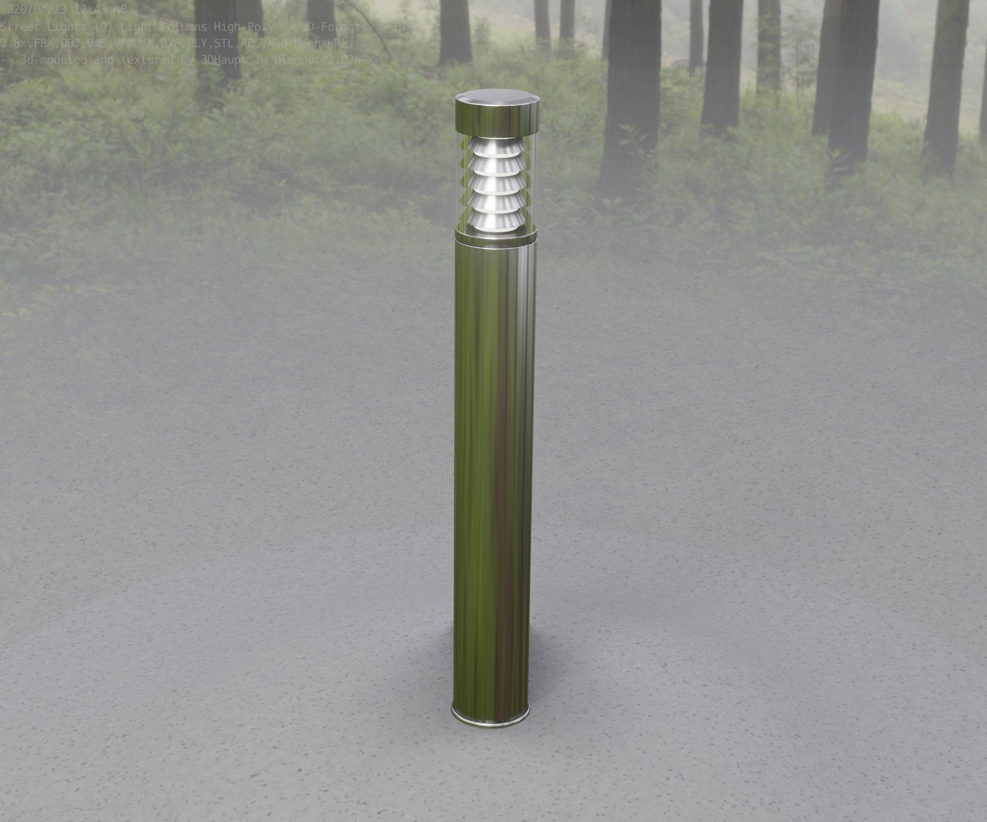 Light Column -6- Street Light -9- 3D model_81