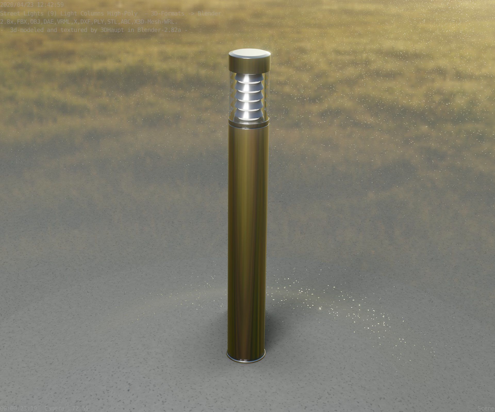 Light Column -6- Street Light -9- 3D model_71