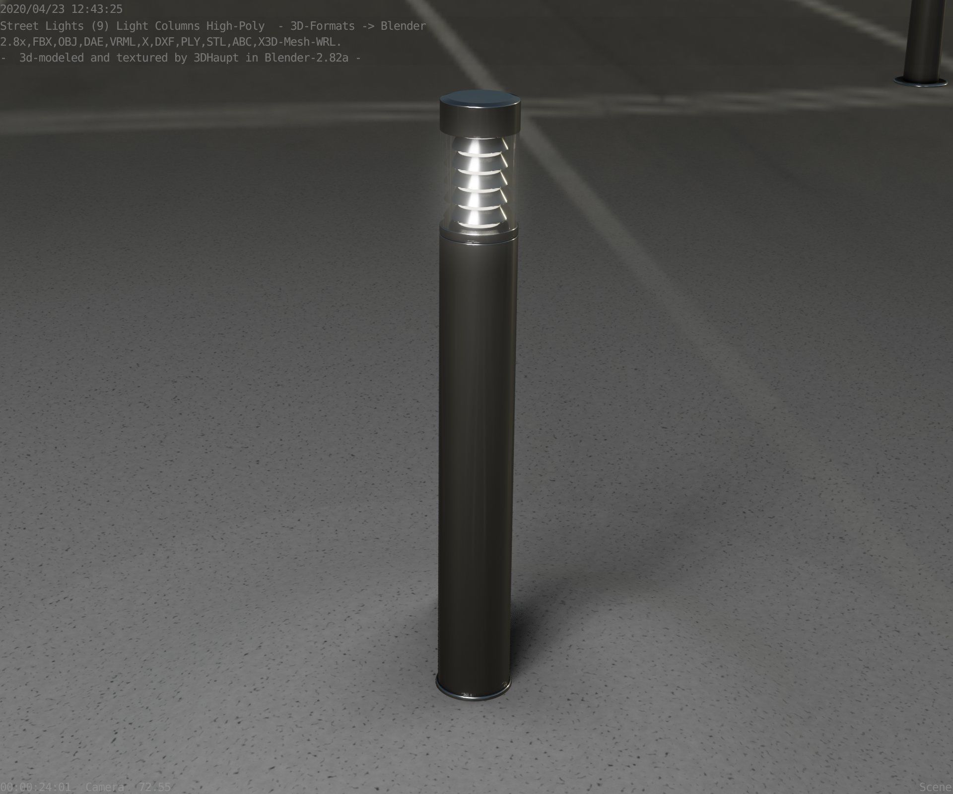 Light Column -6- Street Light -9- 3D model_77