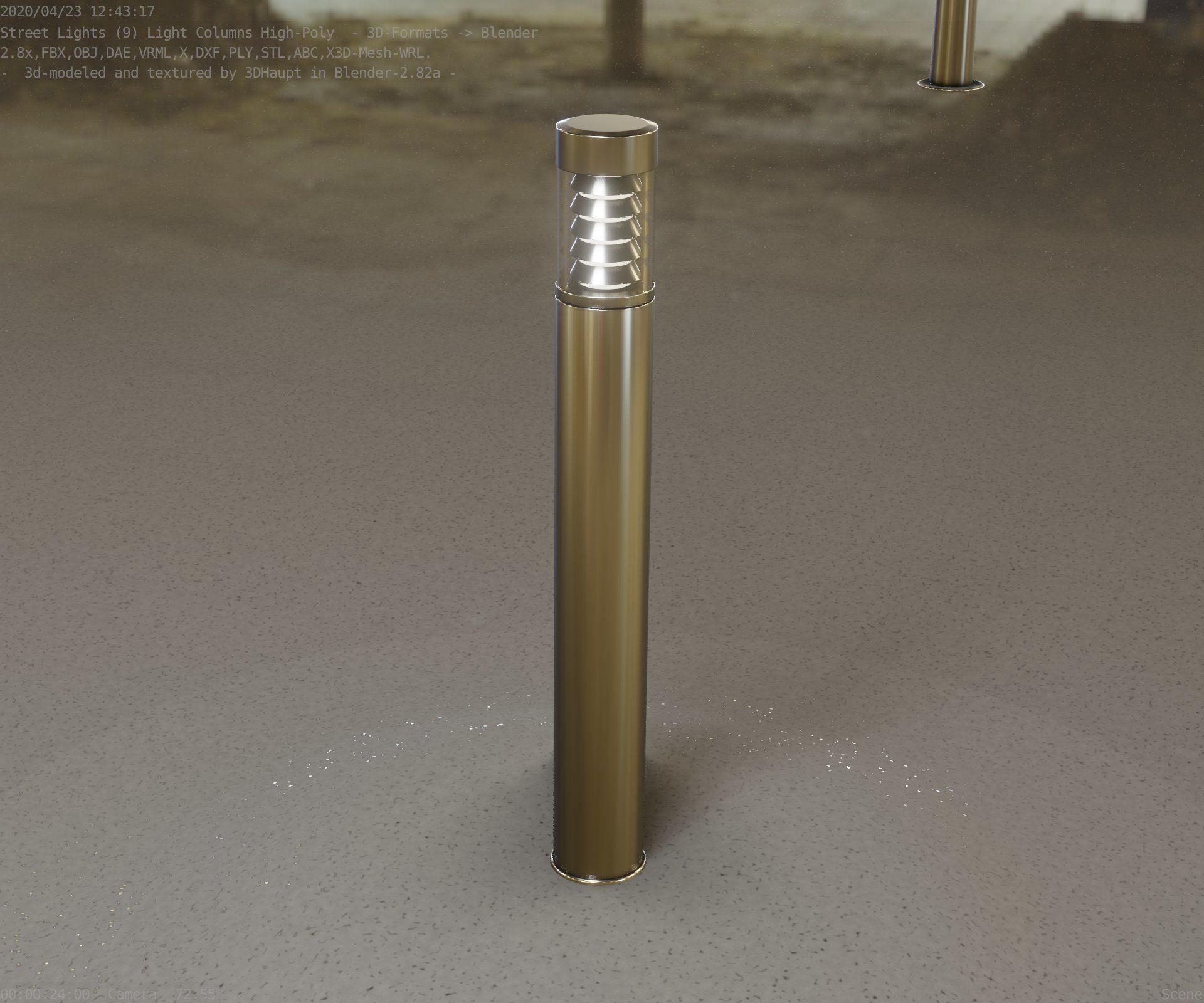 Light Column -6- Street Light -9- 3D model_76