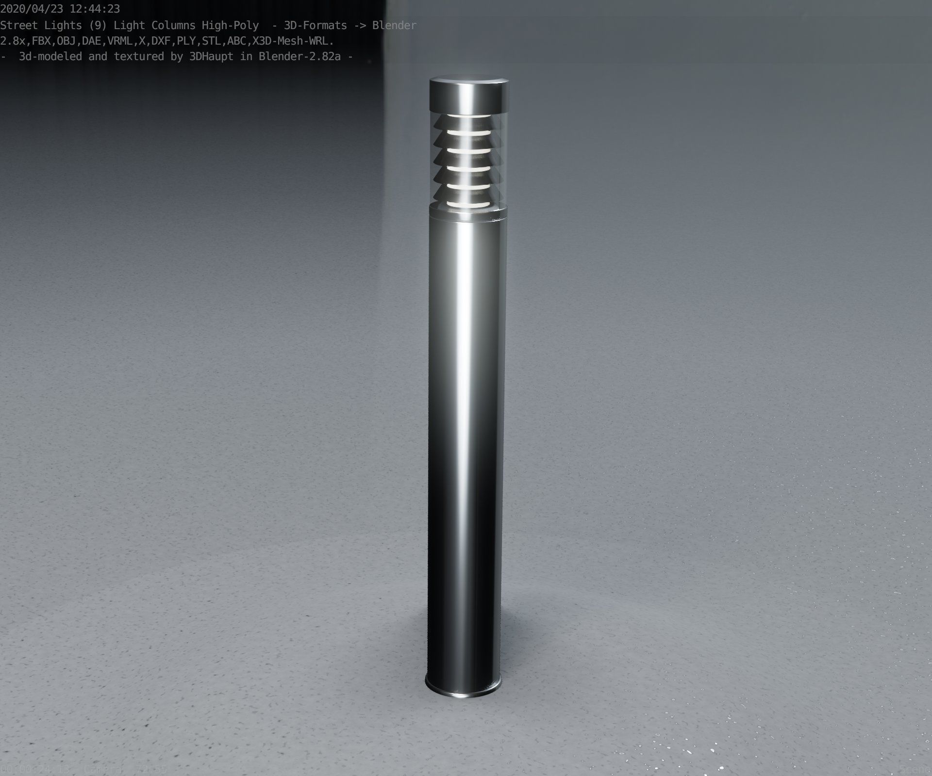Light Column -6- Street Light -9- 3D model_89