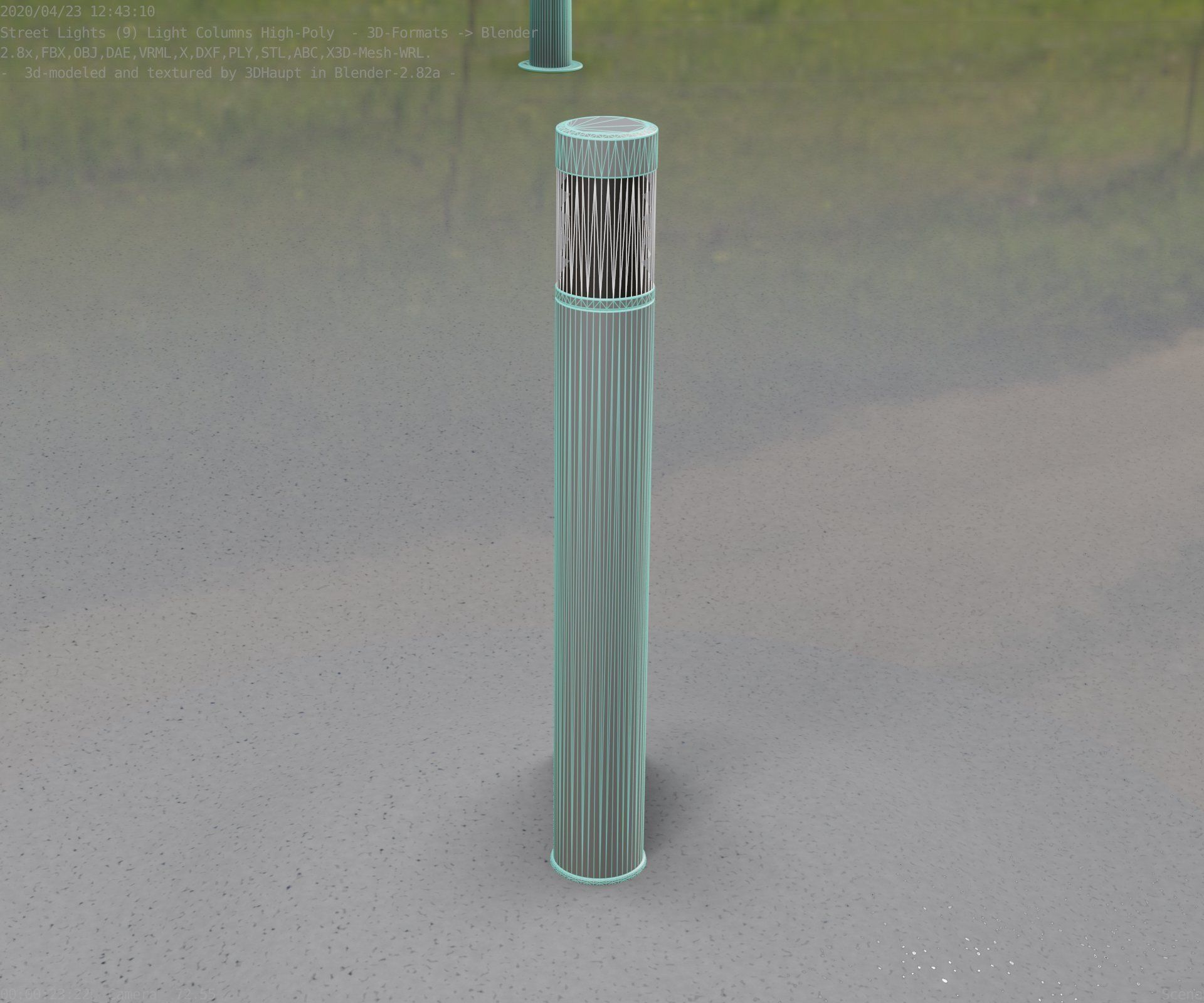 Light Column -6- Street Light -9- 3D model_74