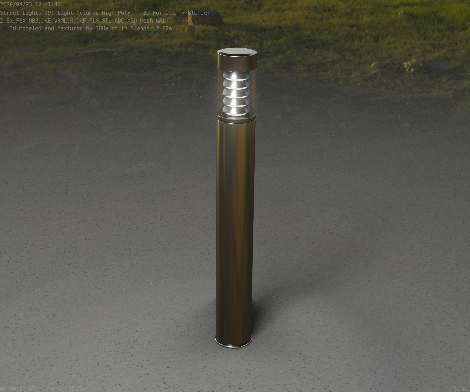 Light Column -6- Street Light -9- 3D model_59