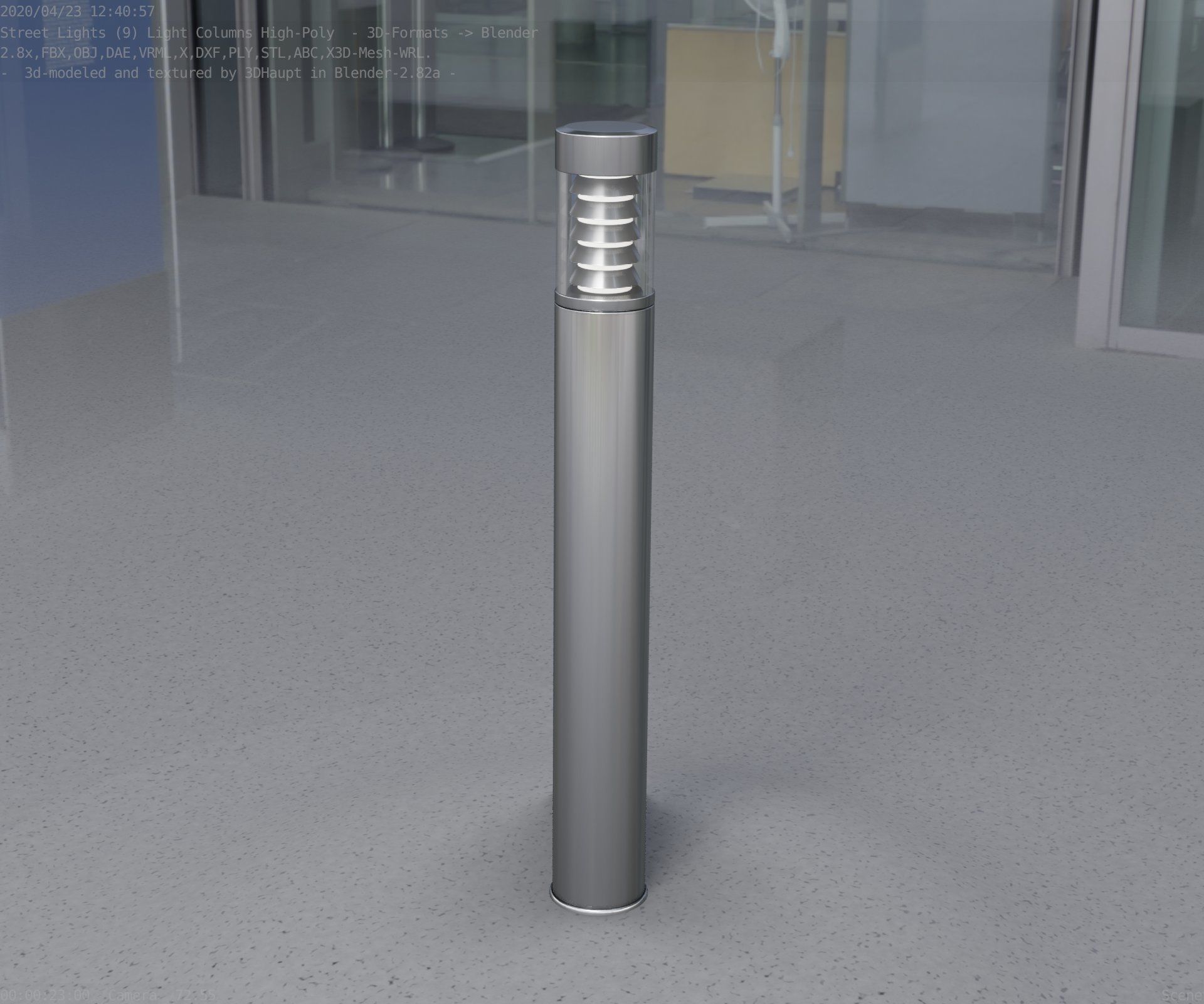 Light Column -6- Street Light -9- 3D model_52