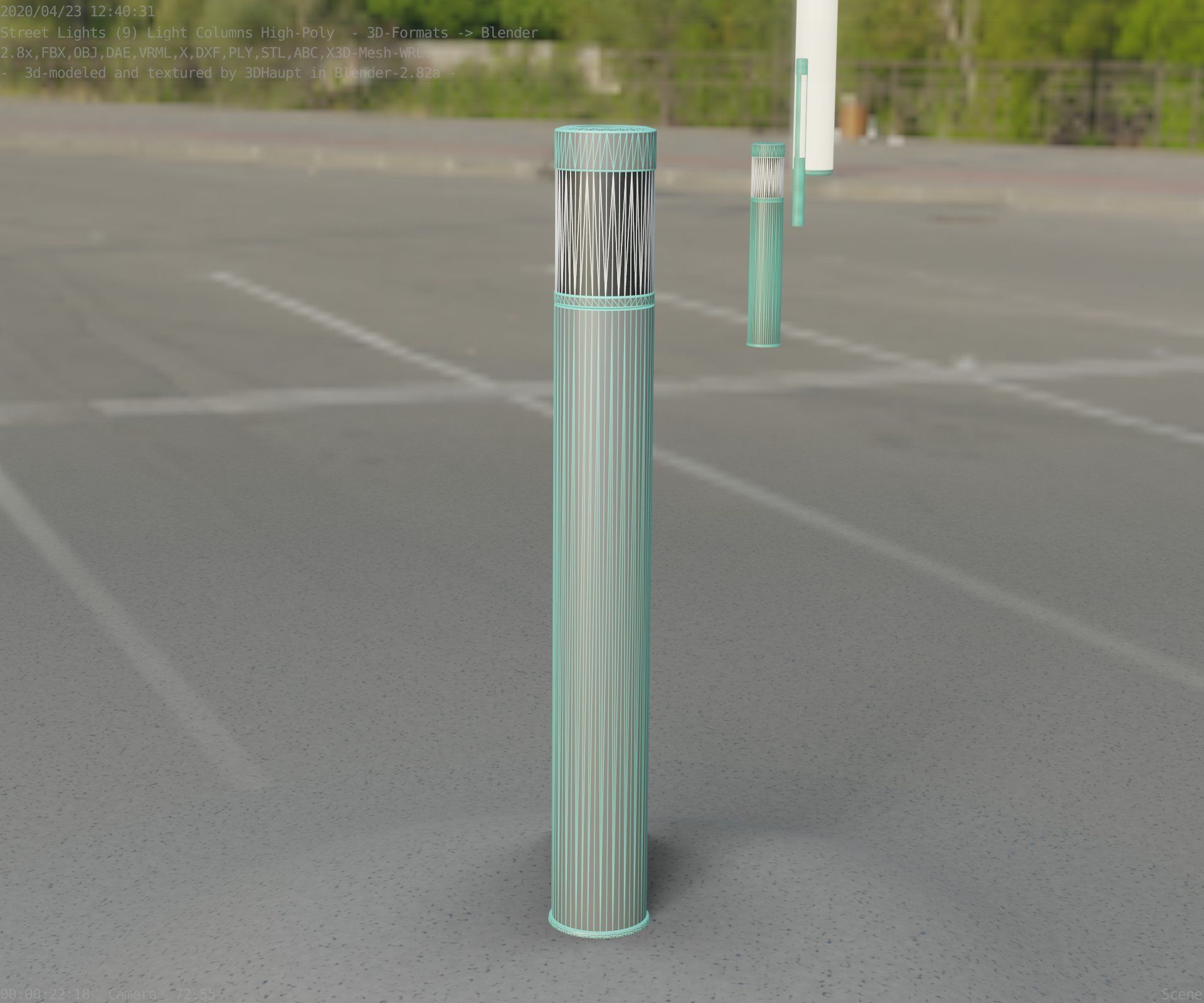 Light Column -6- Street Light -9- 3D model_10