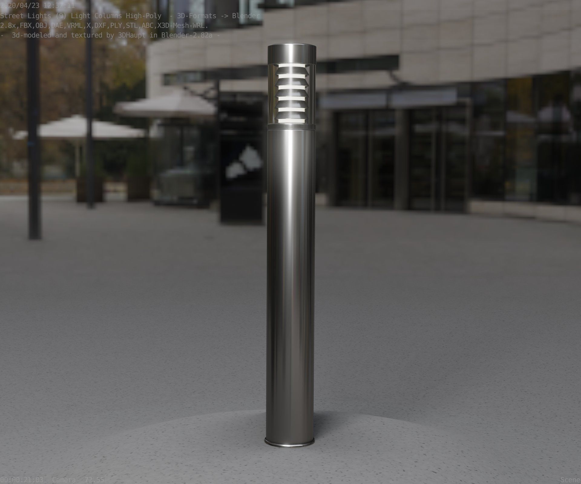 Light Column -6- Street Light -9- 3D model_19