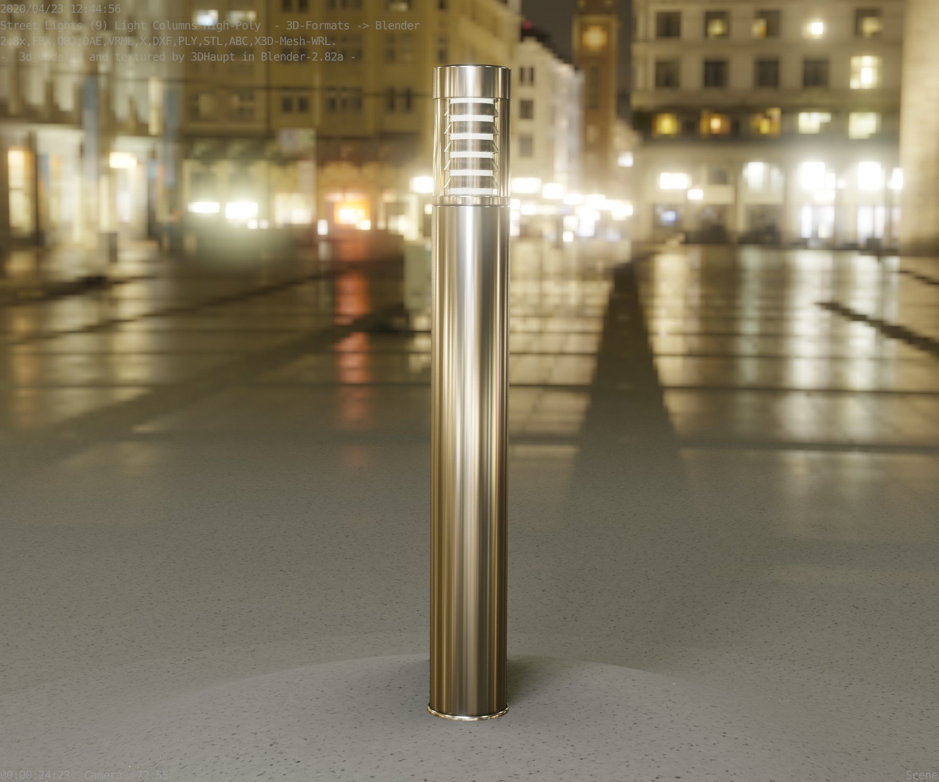 Light Column -6- Street Light -9- 3D model_99