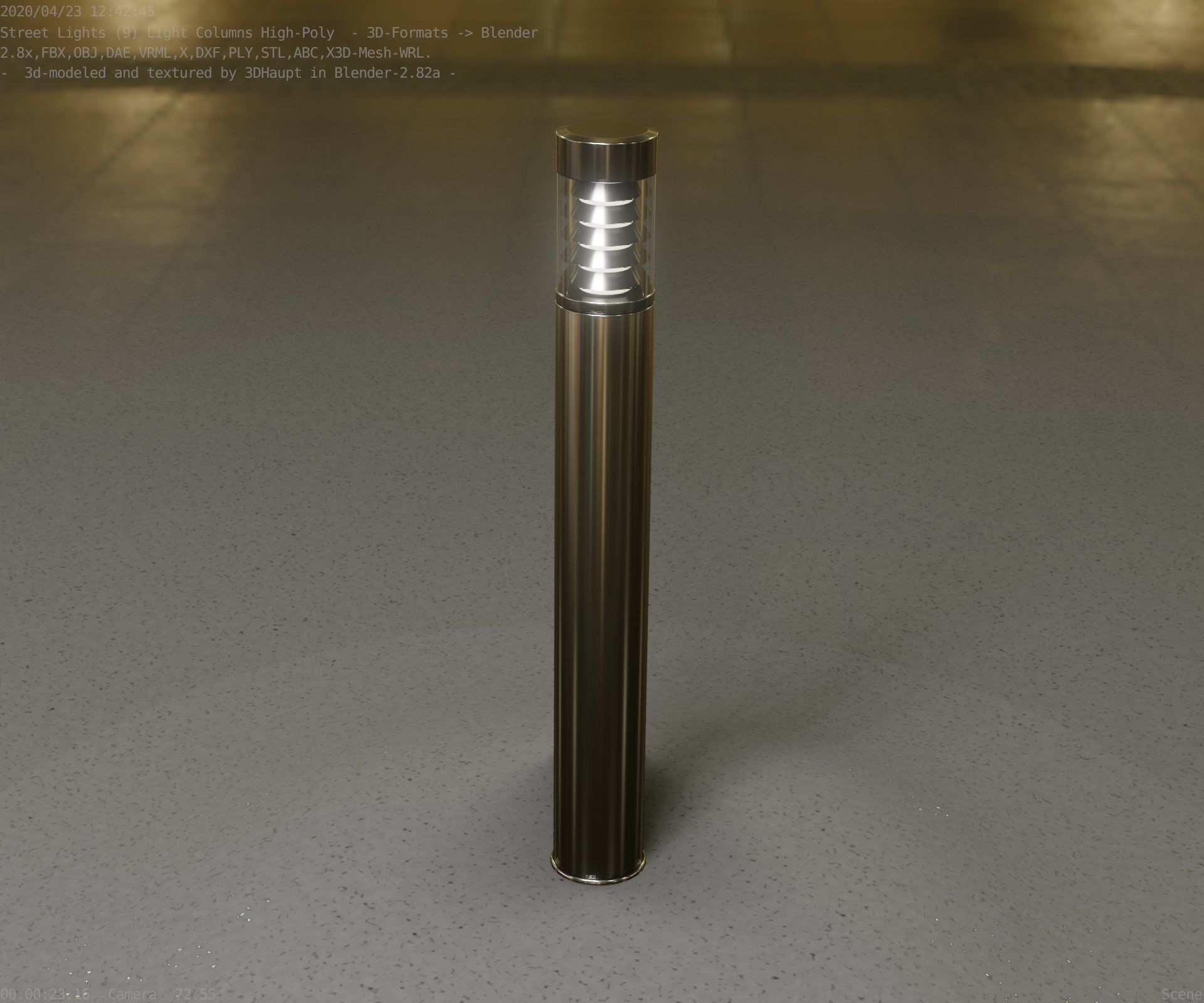 Light Column -6- Street Light -9- 3D model_68