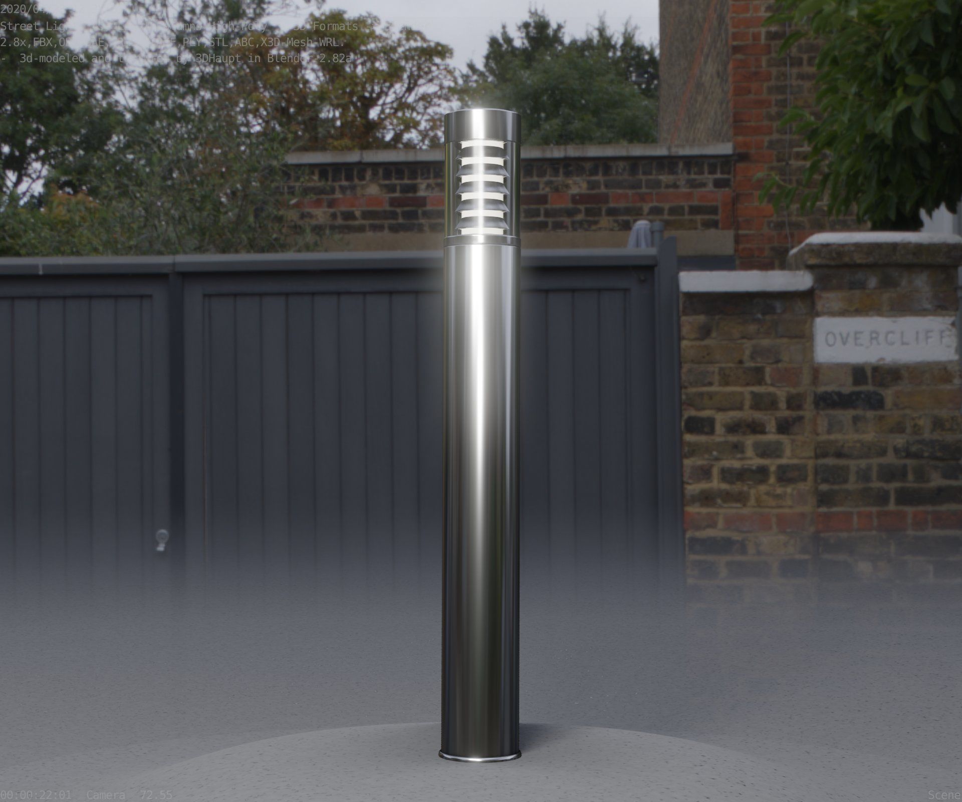 Light Column -6- Street Light -9- 3D model_41