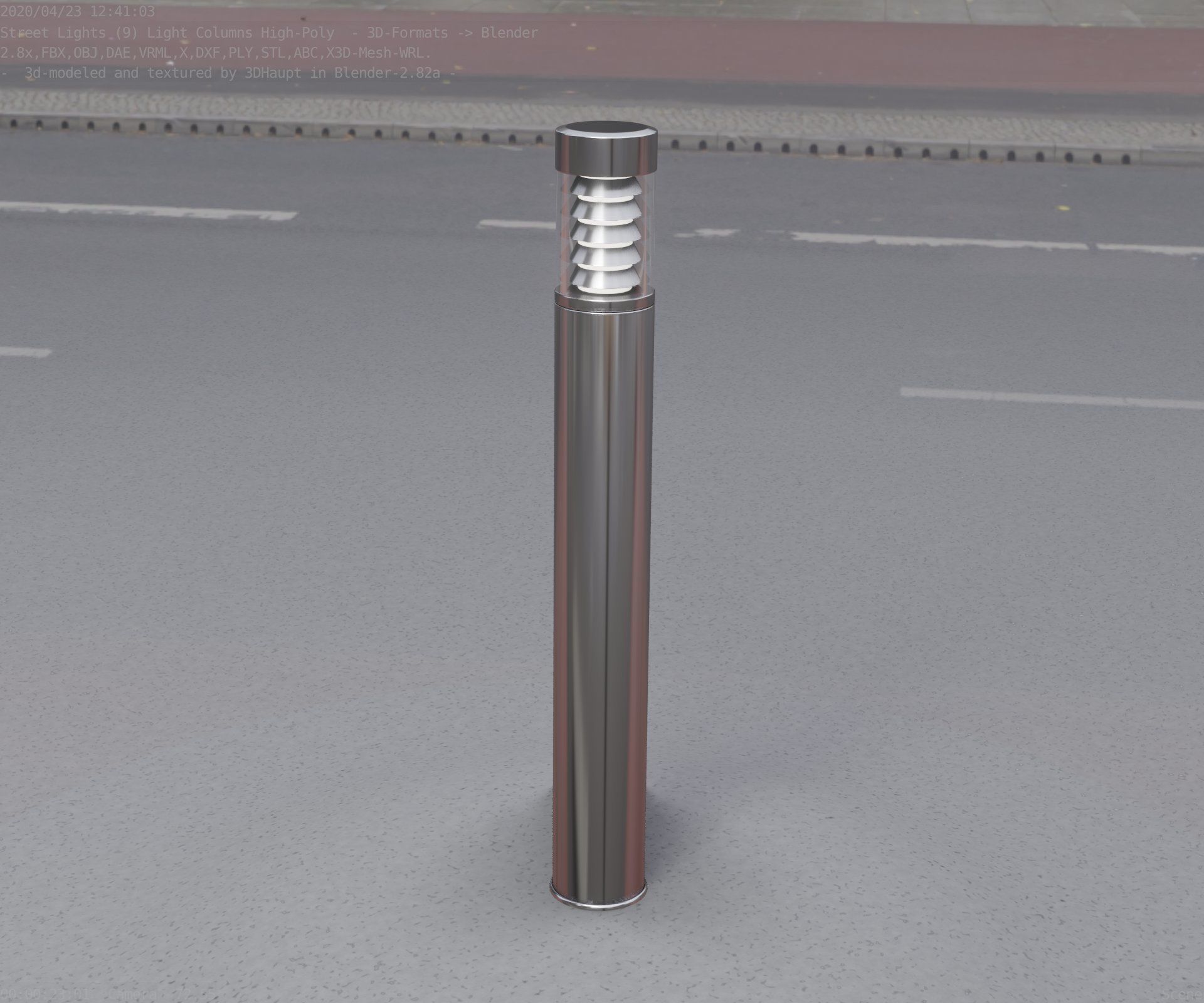 Light Column -6- Street Light -9- 3D model_53