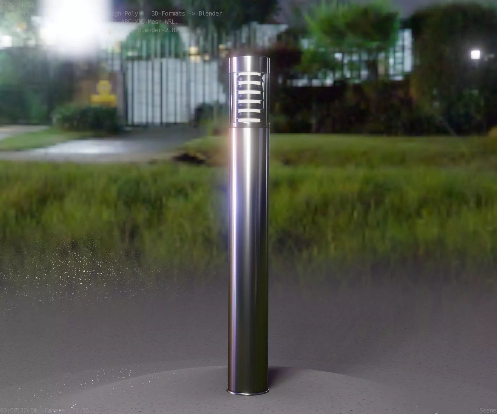 Light Column -6- Street Light -9- 3D model_0
