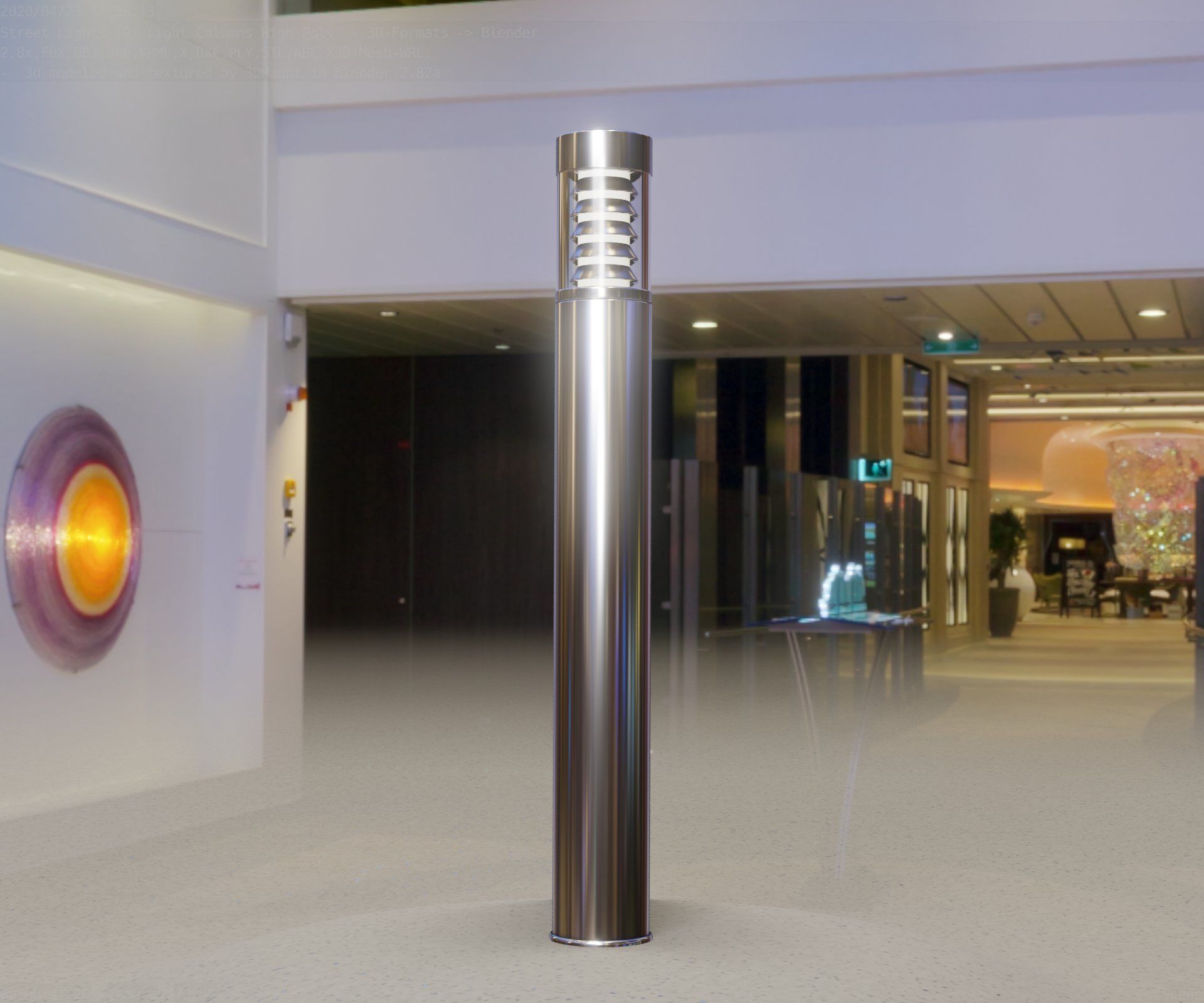 Light Column -6- Street Light -9- 3D model_36