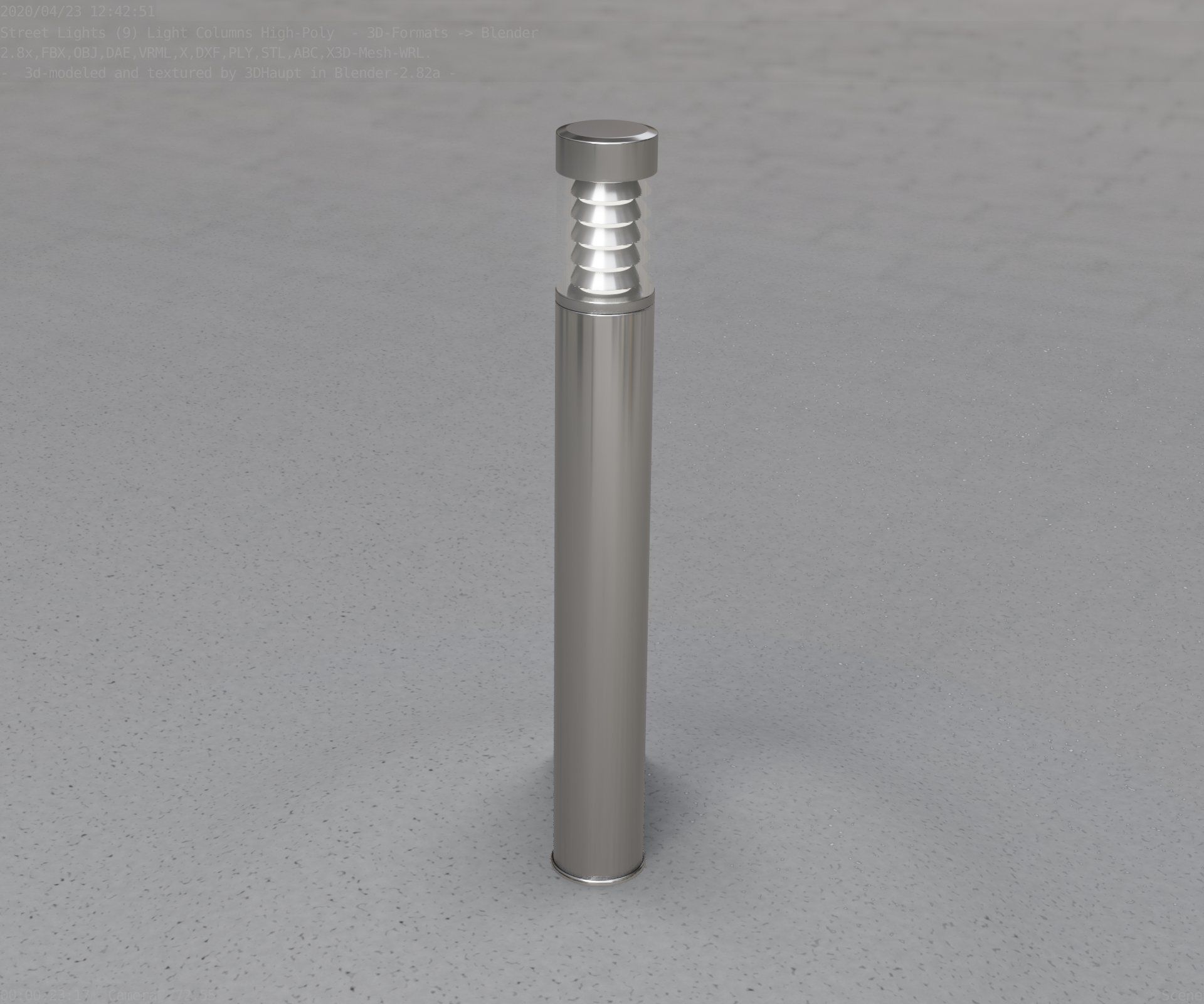 Light Column -6- Street Light -9- 3D model_69