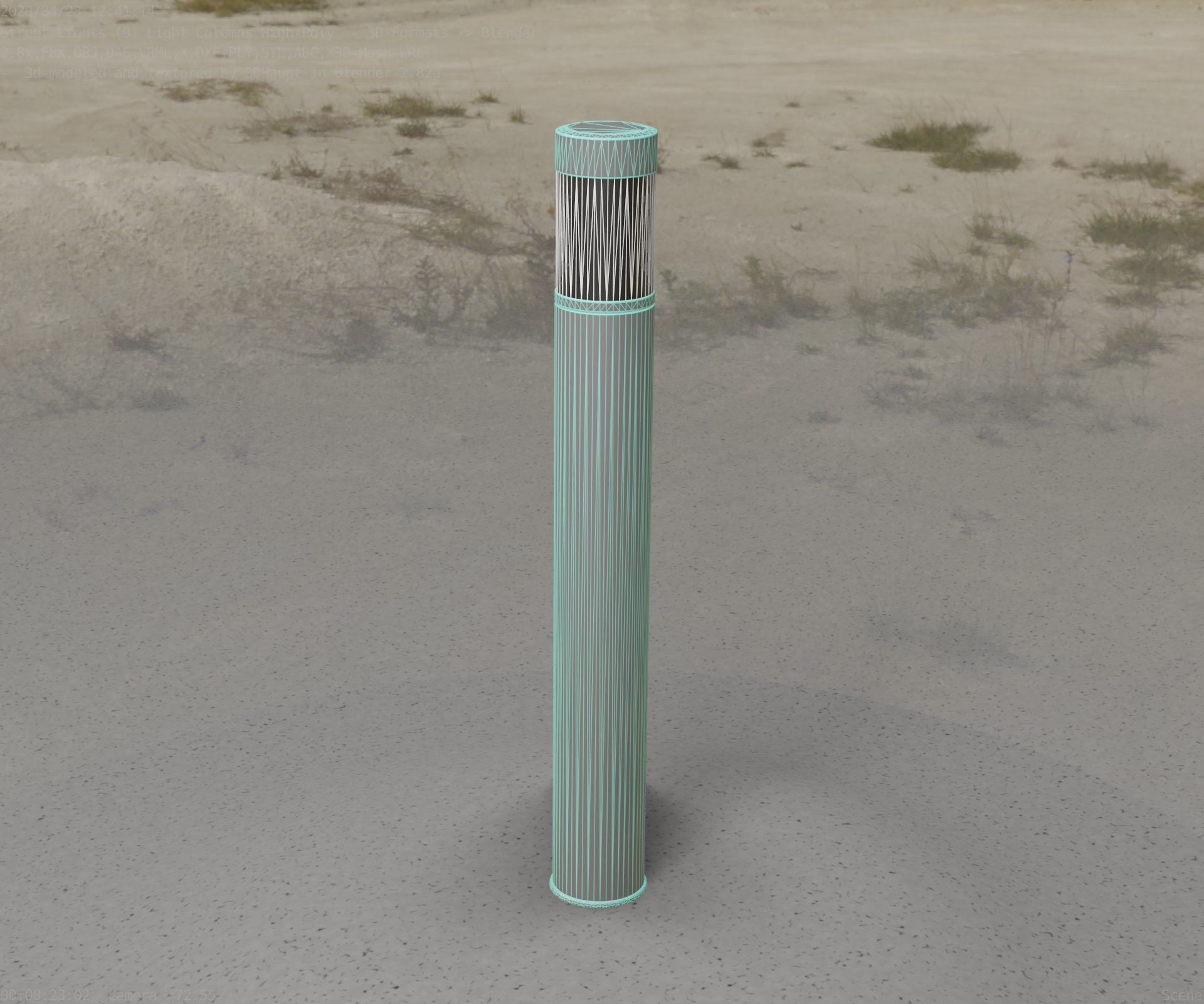 Light Column -6- Street Light -9- 3D model_54